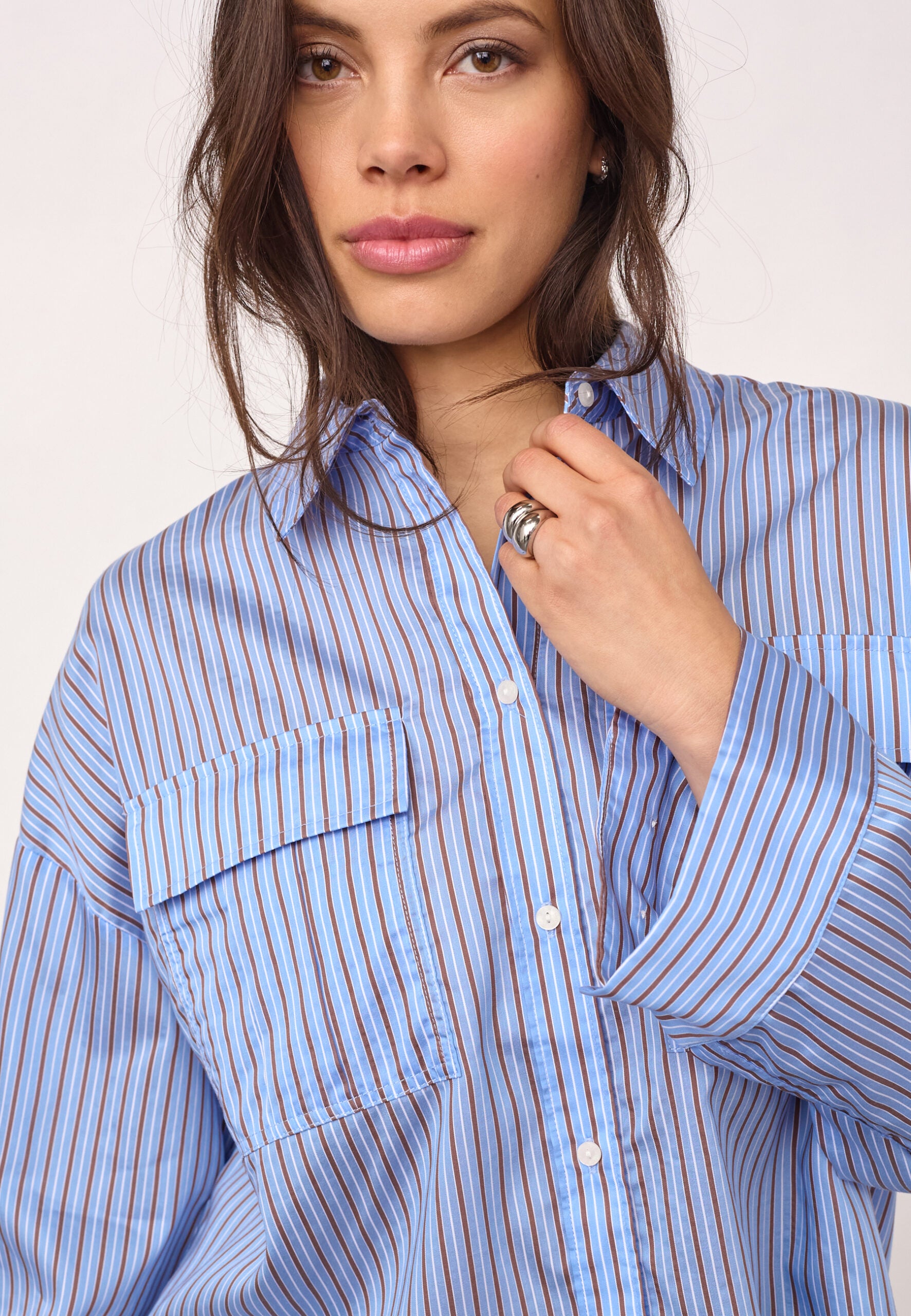Anicacc Long Sleeve Shirt in Blue