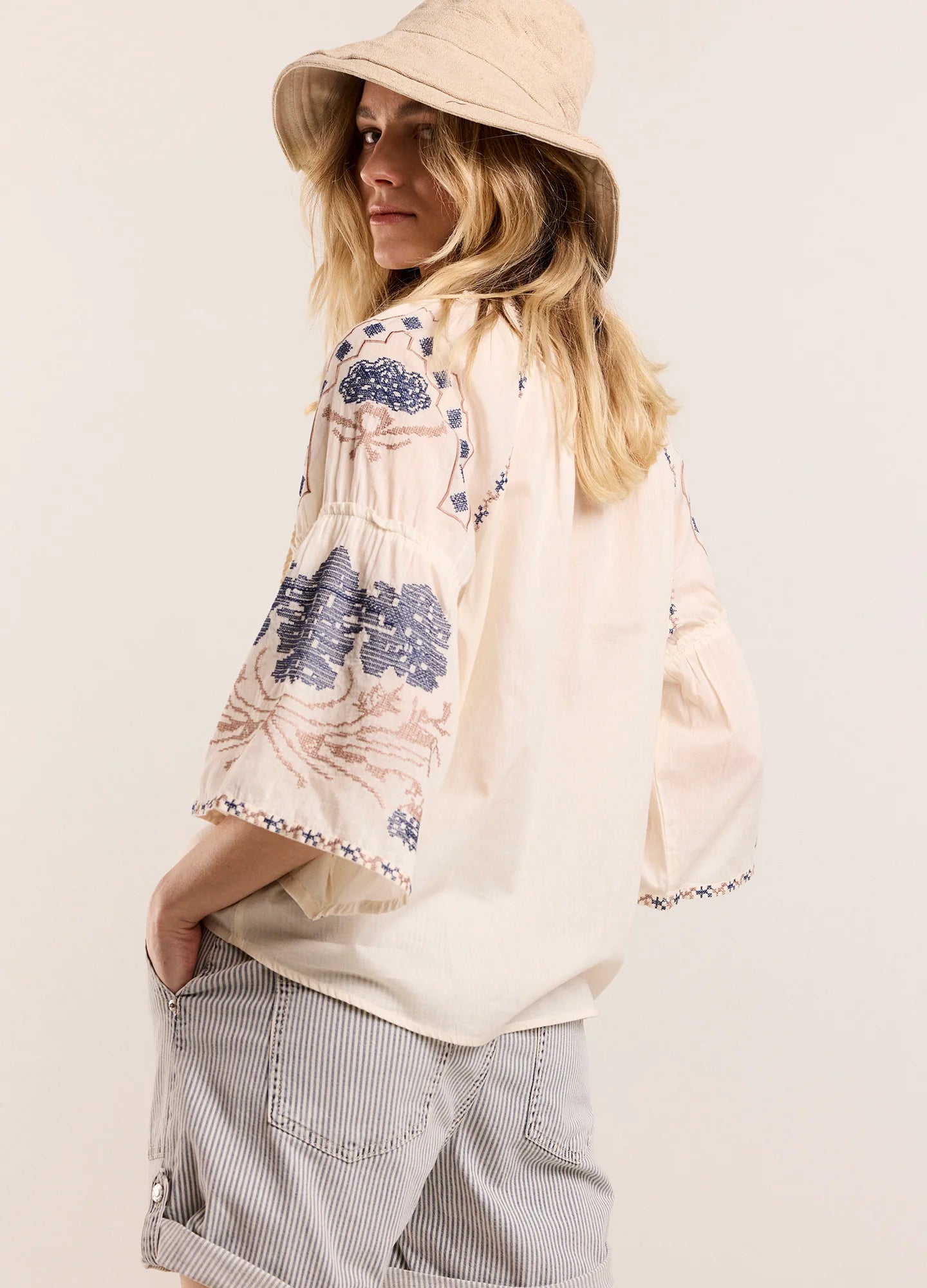 Bohemian Blouse in Off White