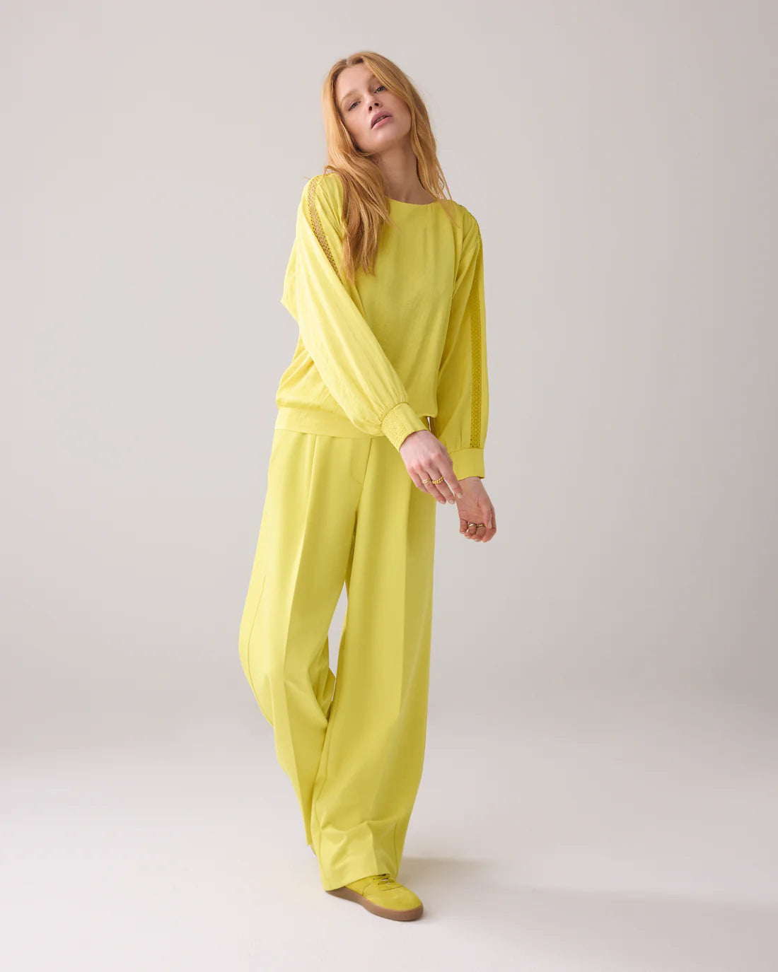 Silky Touch Batsleeve Top in Mimosa Yellow