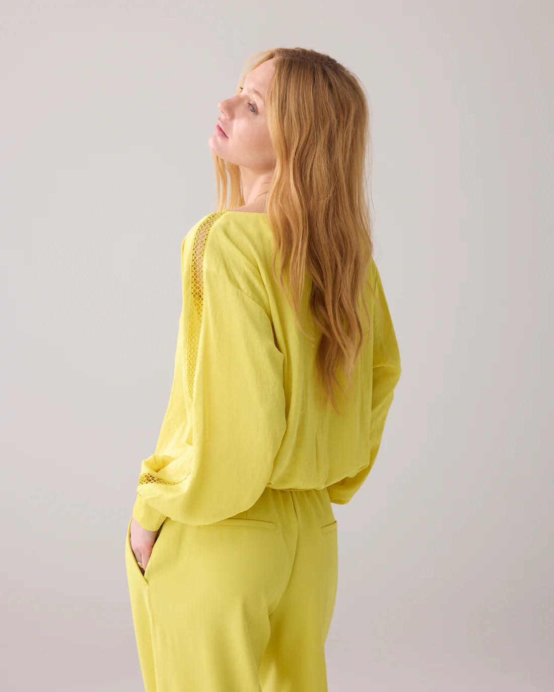 Silky Touch Batsleeve Top in Mimosa Yellow