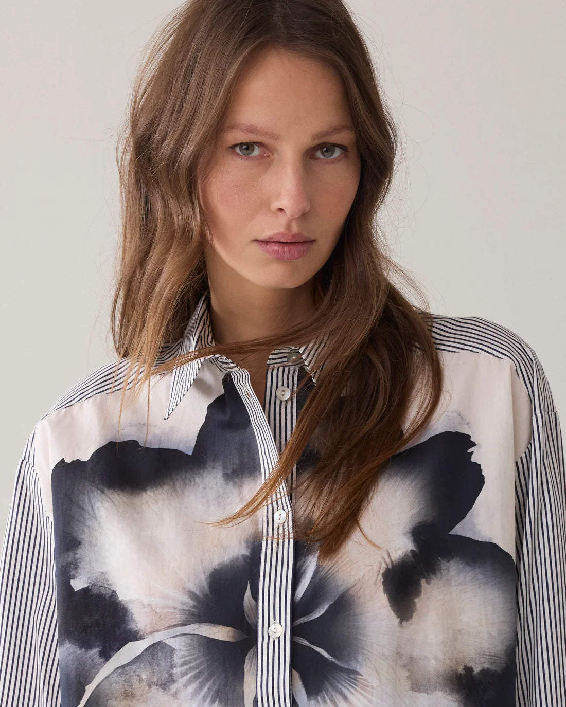 Big Flower Blouse in Multicolour