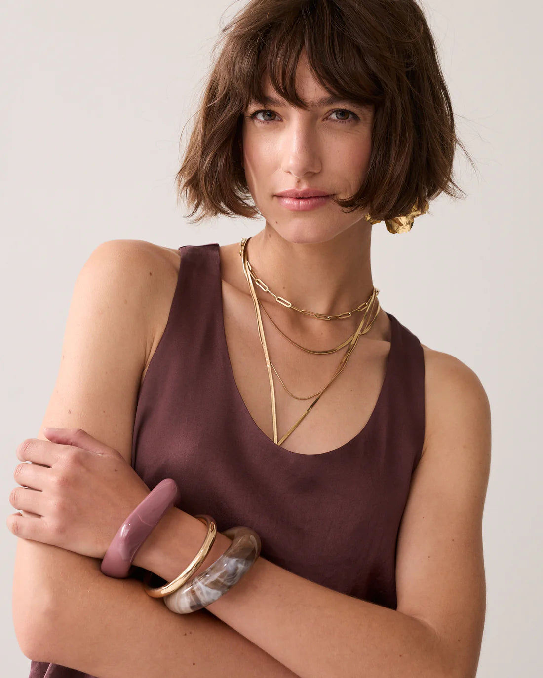 Silky Touch Top in Deep Fig
