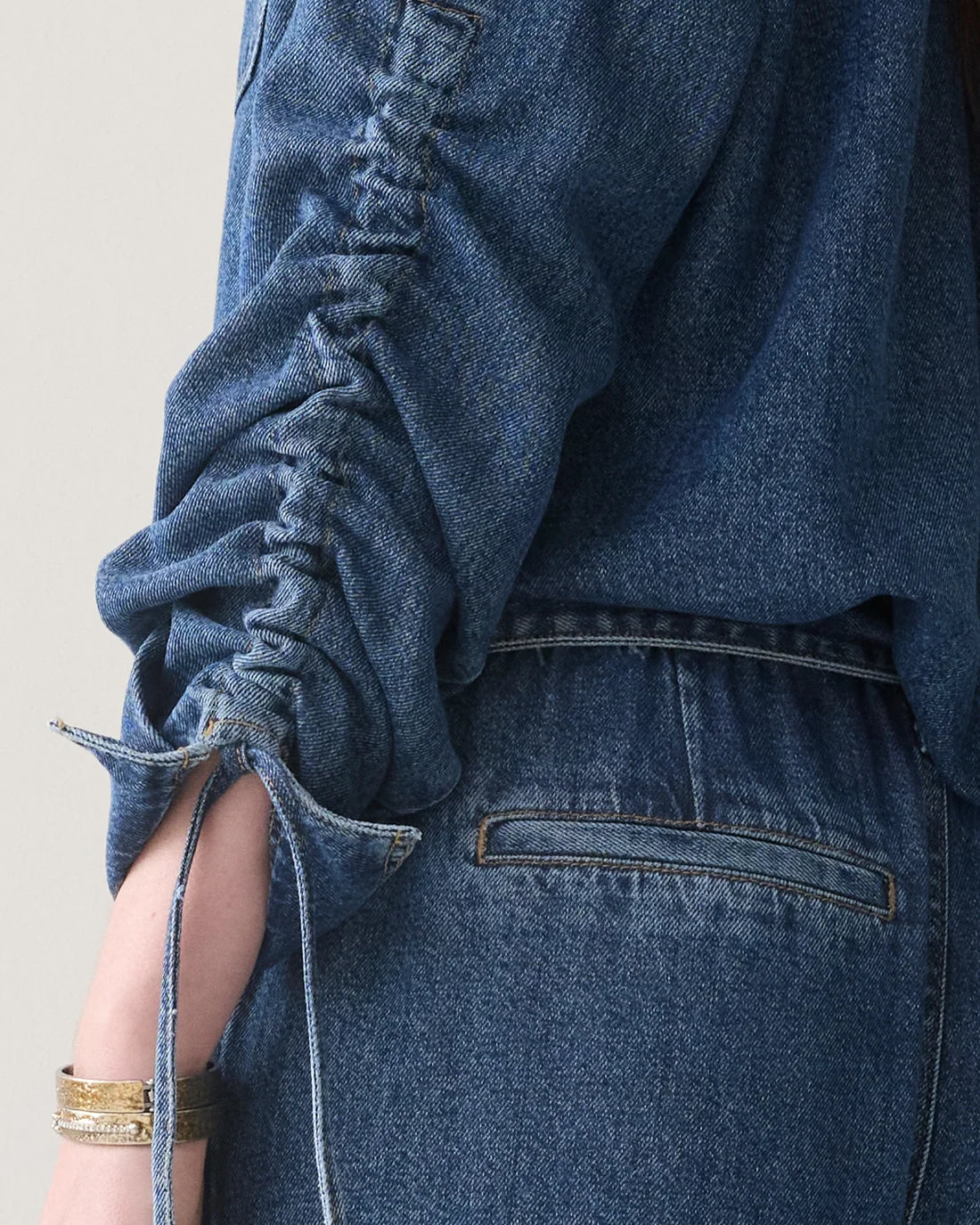 Boyfriend Tencel Blouse in Denim