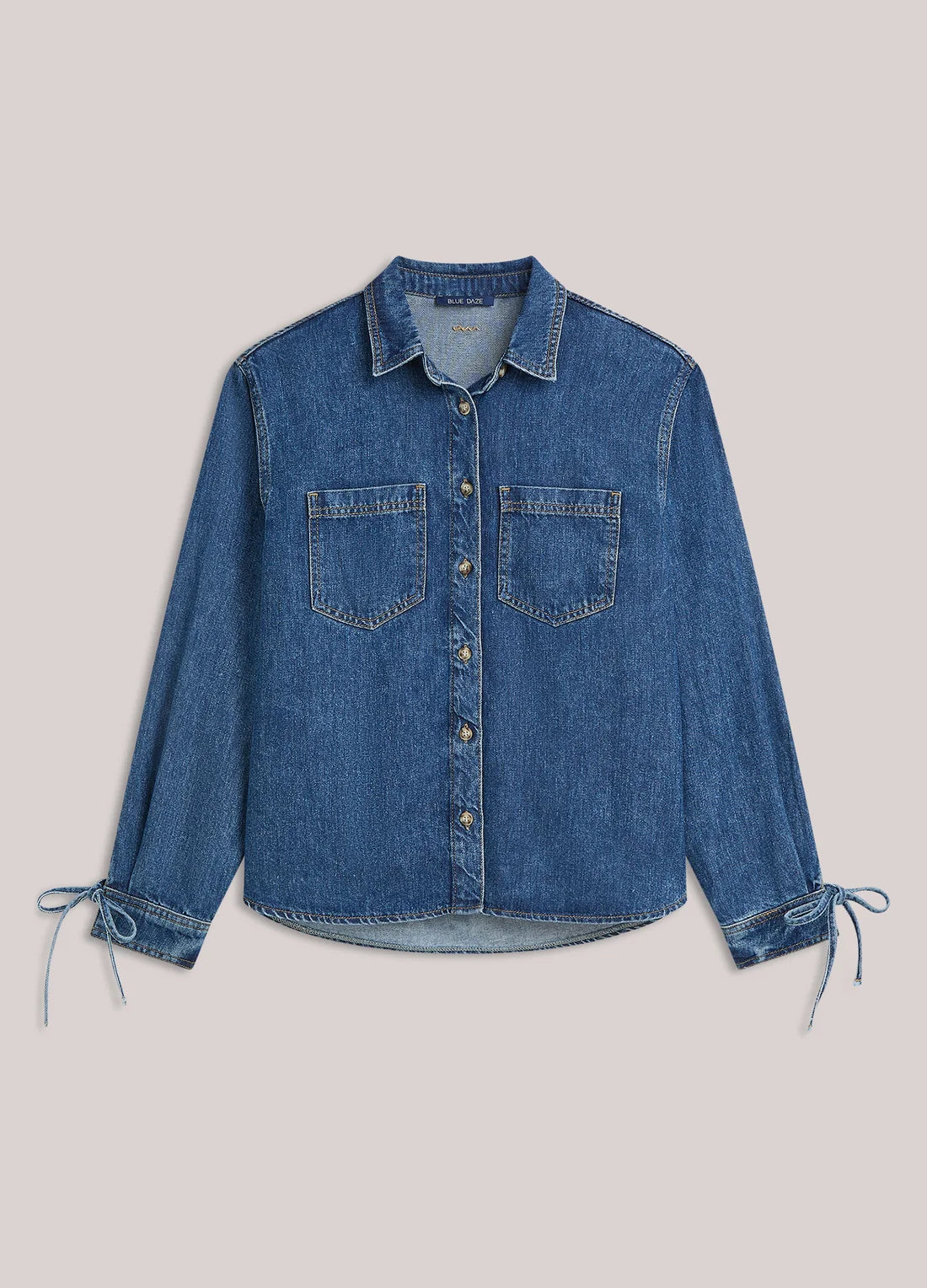 Boyfriend Tencel Blouse in Denim