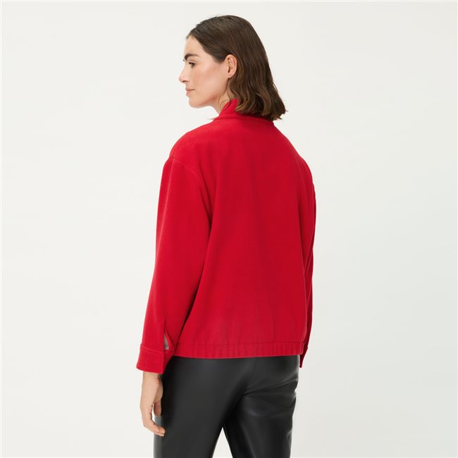 Zip Jacket in True Red
