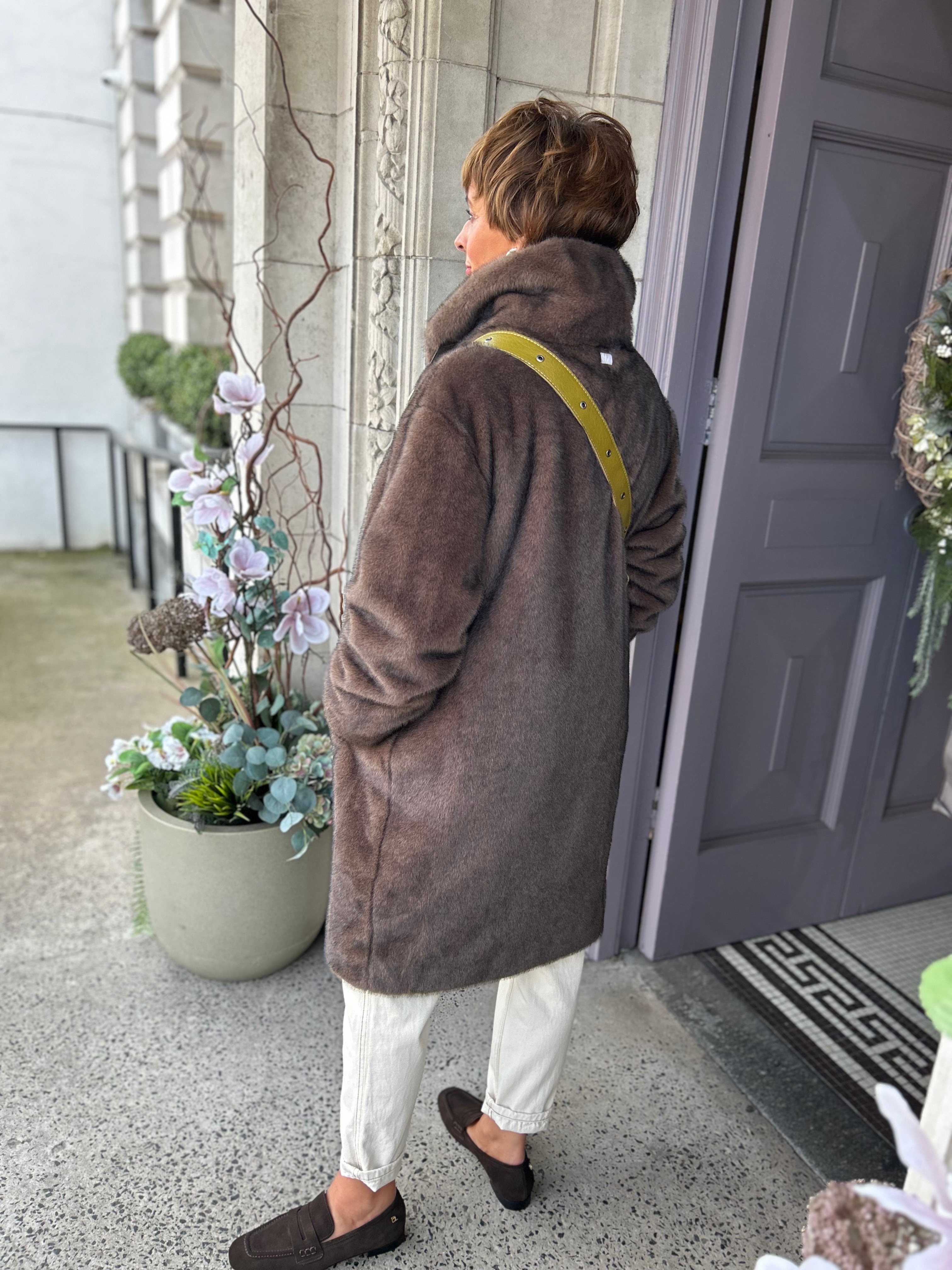 Camille Coat in Softbrown