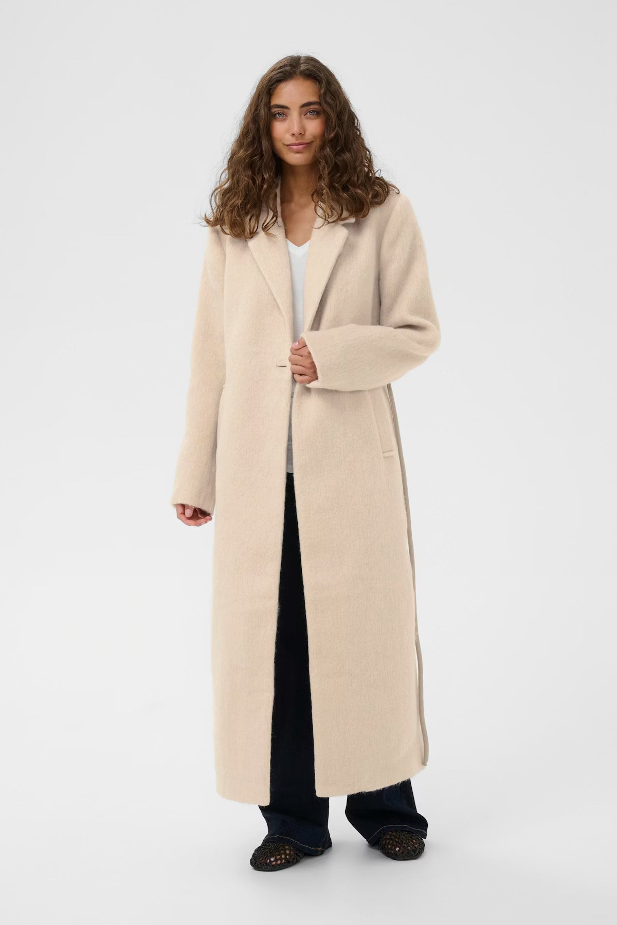 Belma Coat in Oyster Gray
