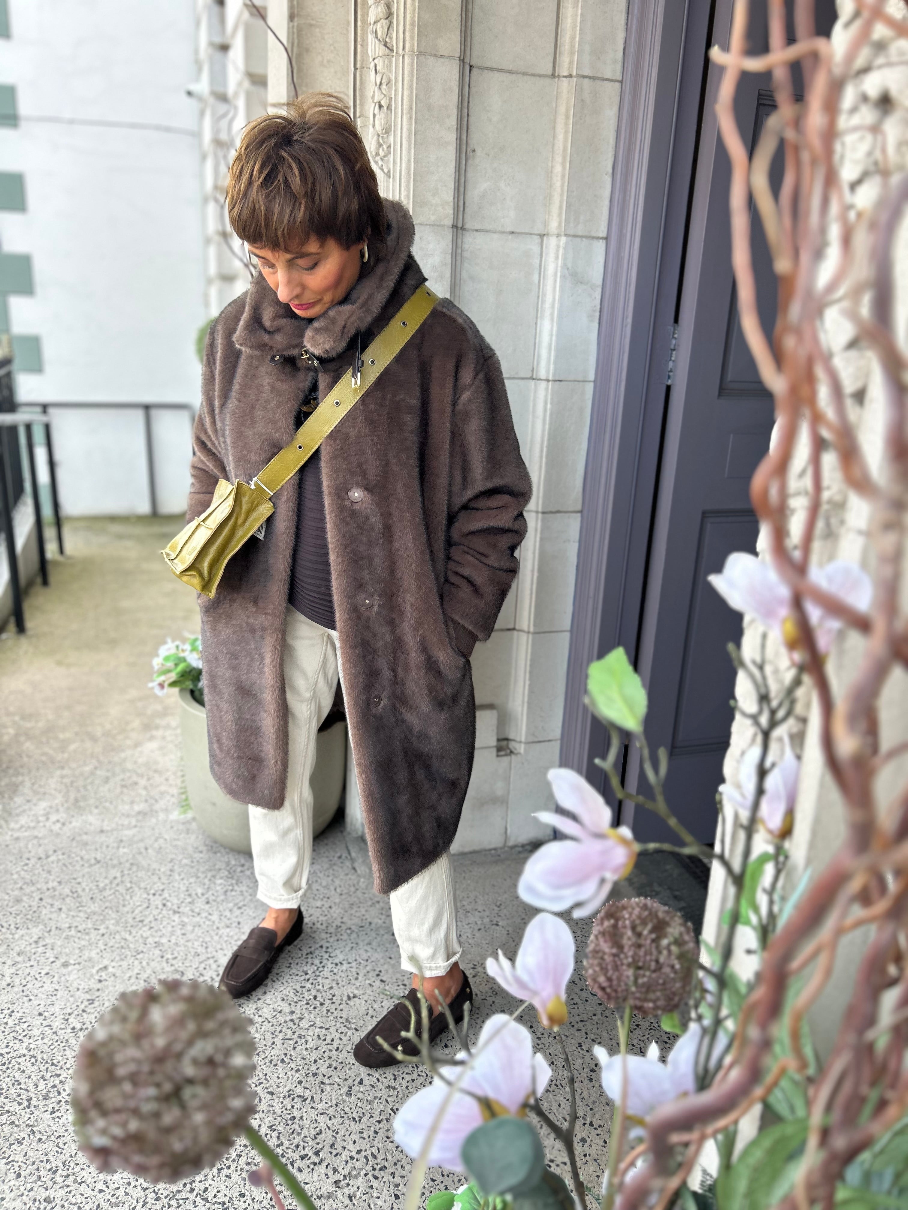 Textured Rib Knit in Brown