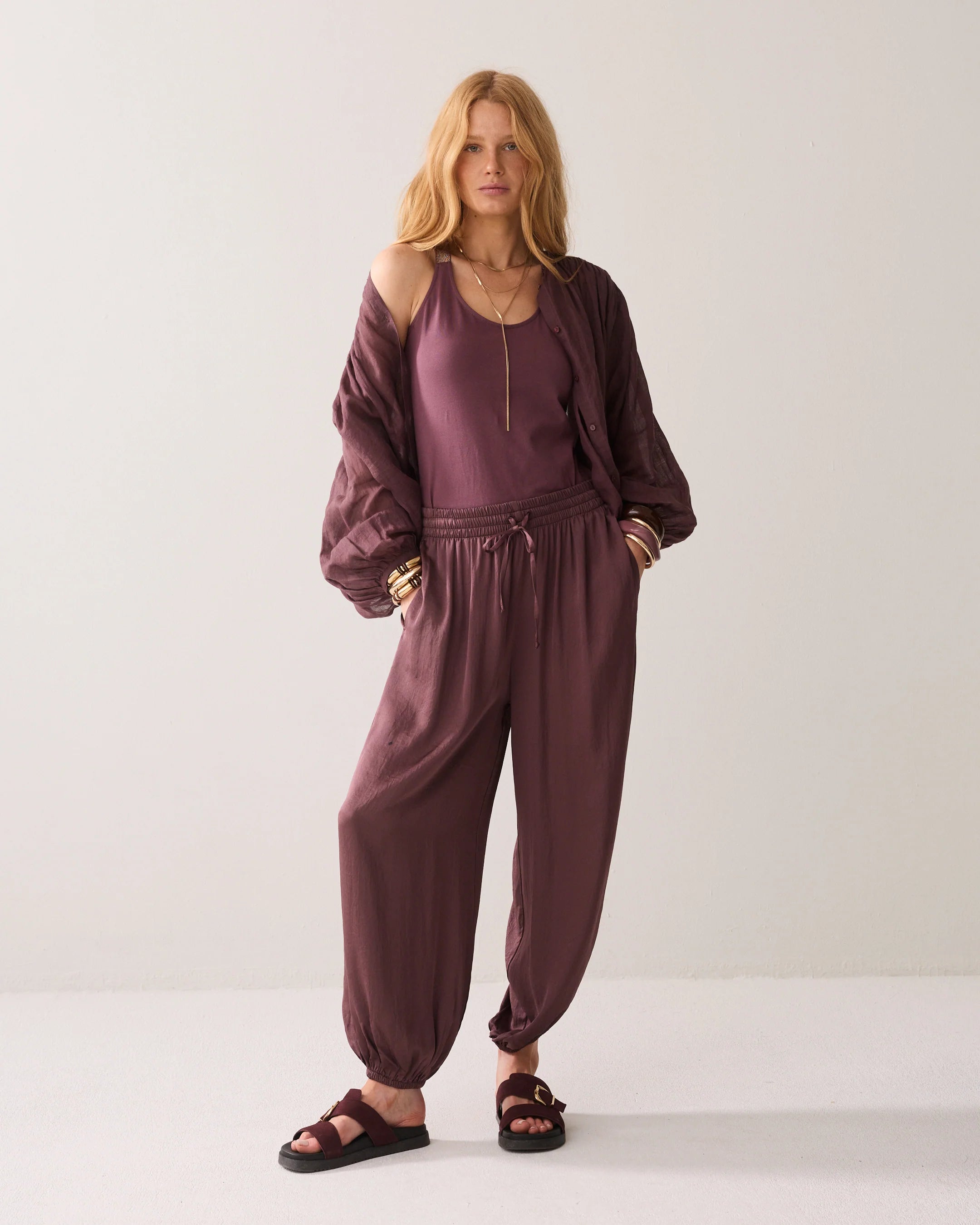 Singlet Crossband Basic in Deep Fig