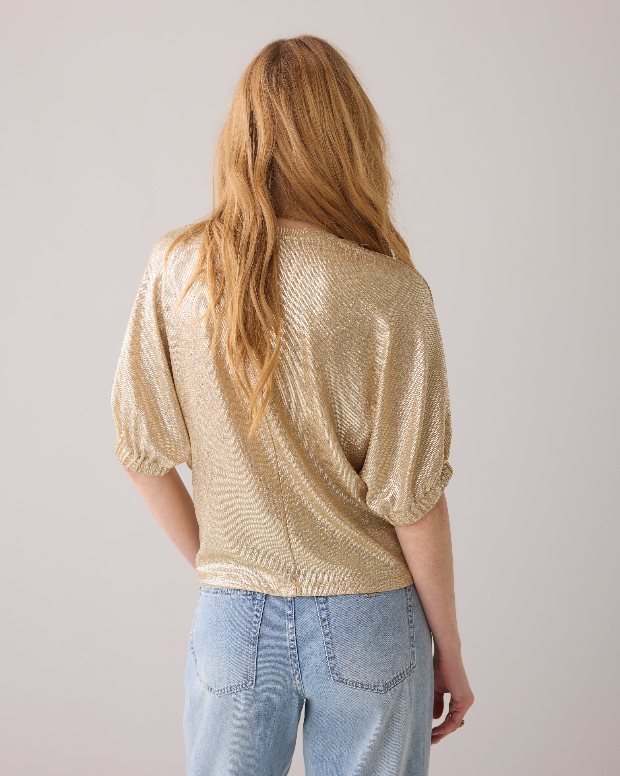 Batwing Boxy Top in Soft Camel