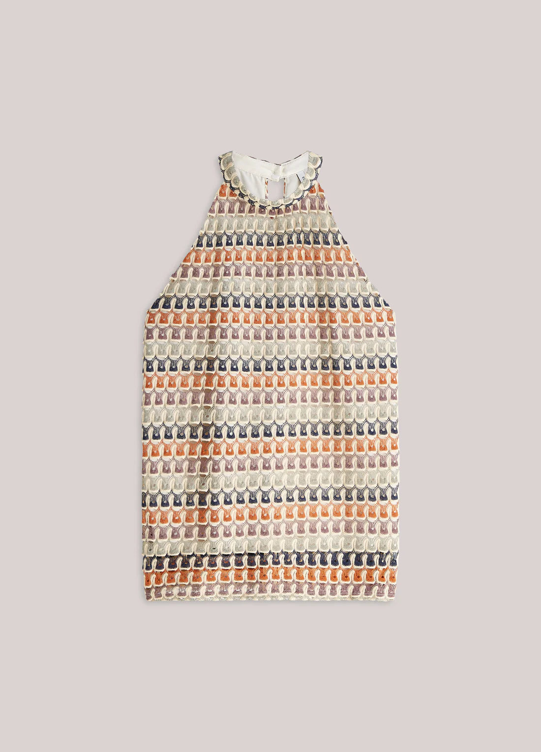 Crochet Halter Top in Multicolour