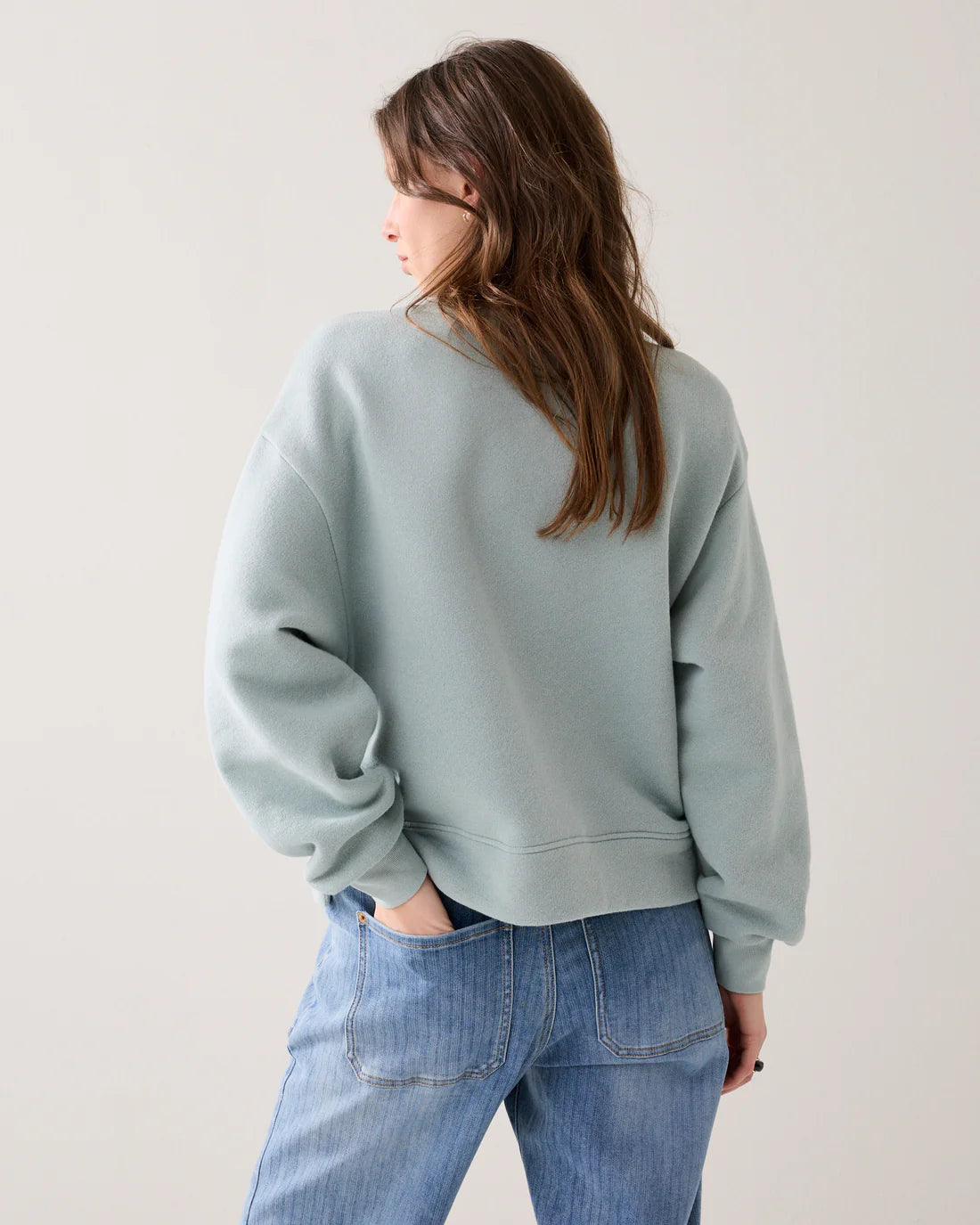 Soft Sweat Jumper in Glacier Blue