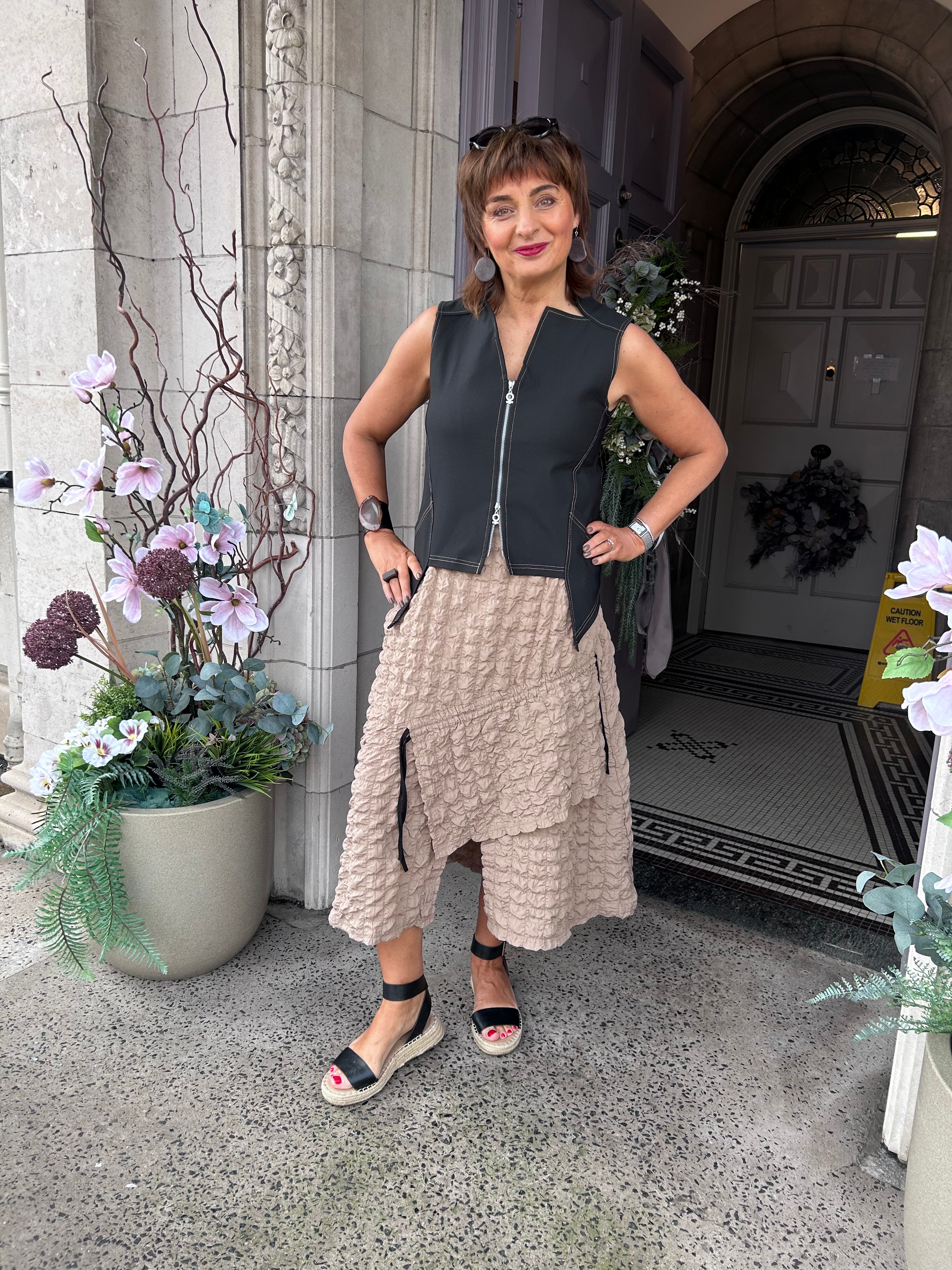 Stretch Waistcoat in Black