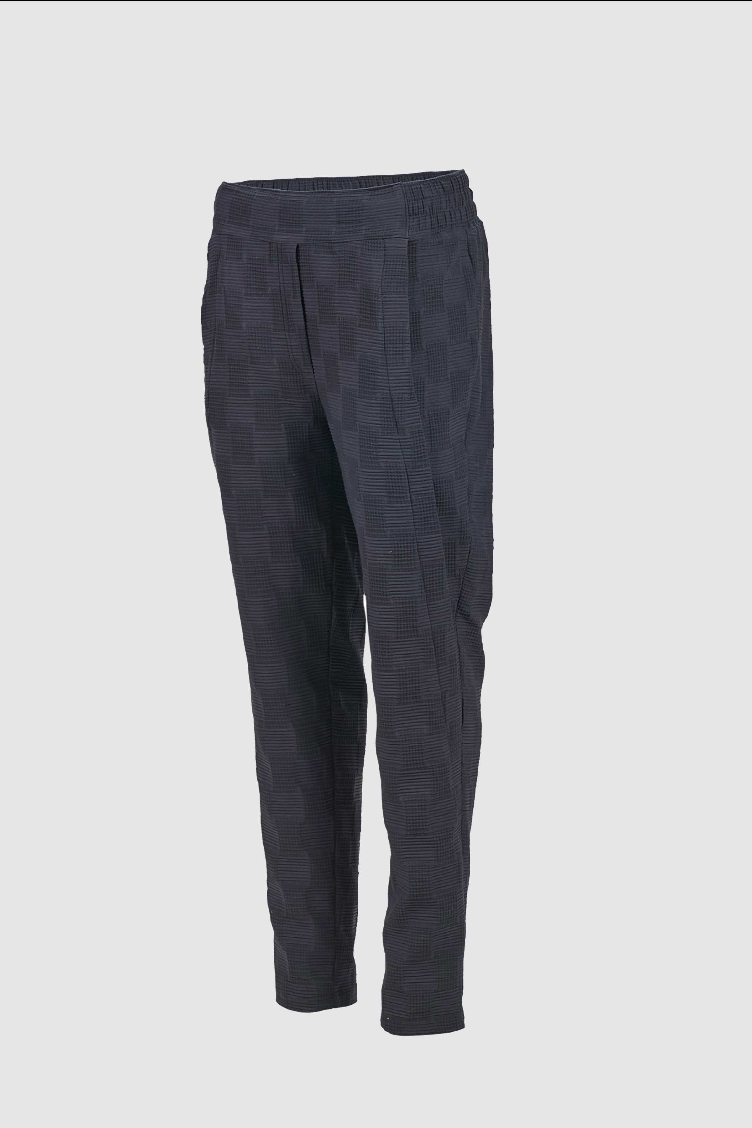 Slim Leg Bubble Trousers in Black