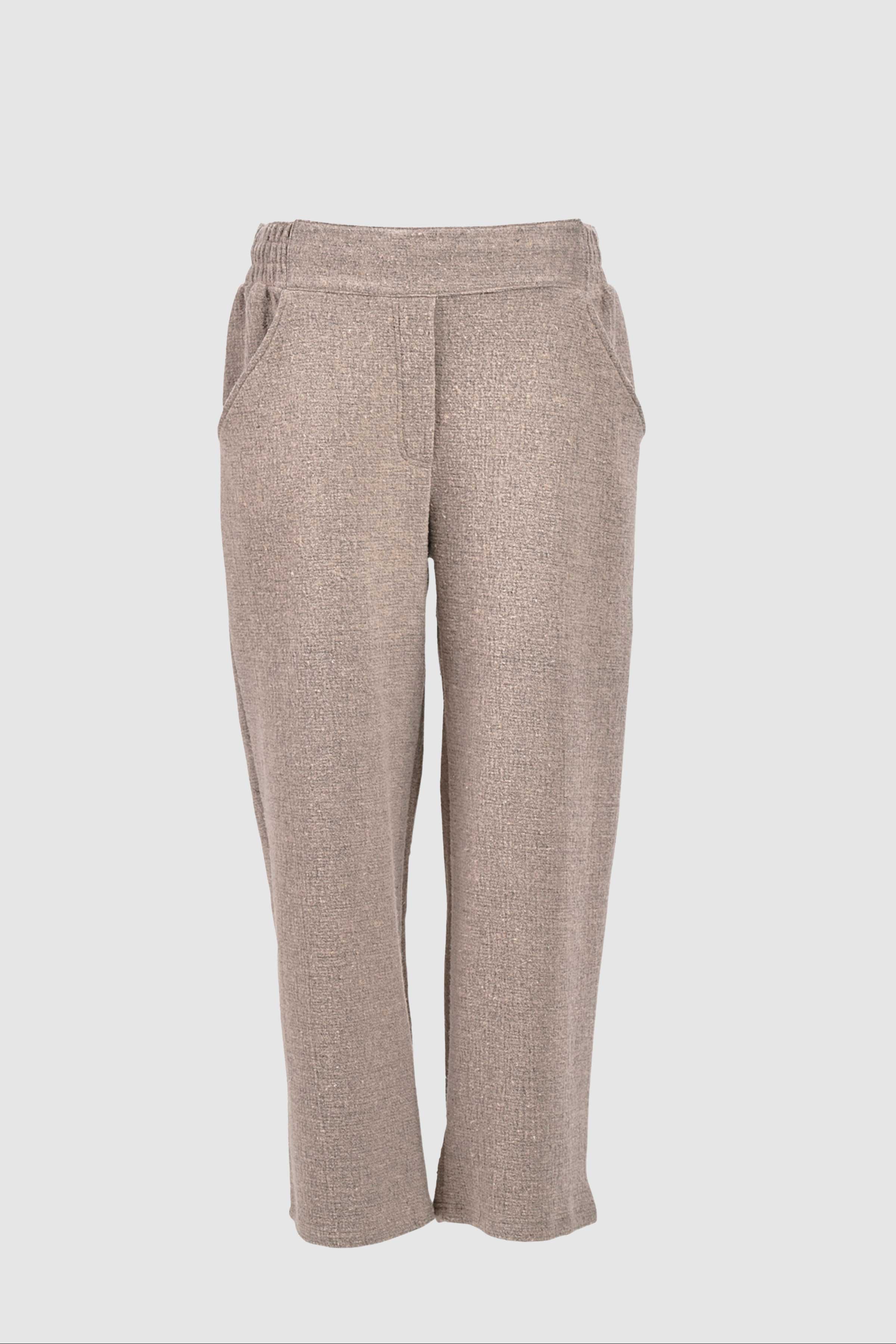 Crincle Trousers in Sand