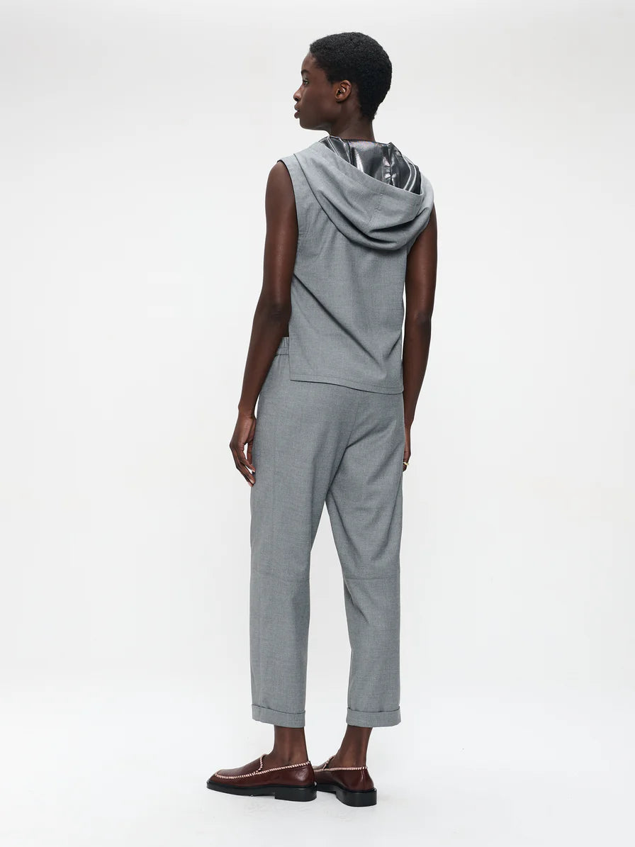 Jazmin Viscose Vest in Light Grey