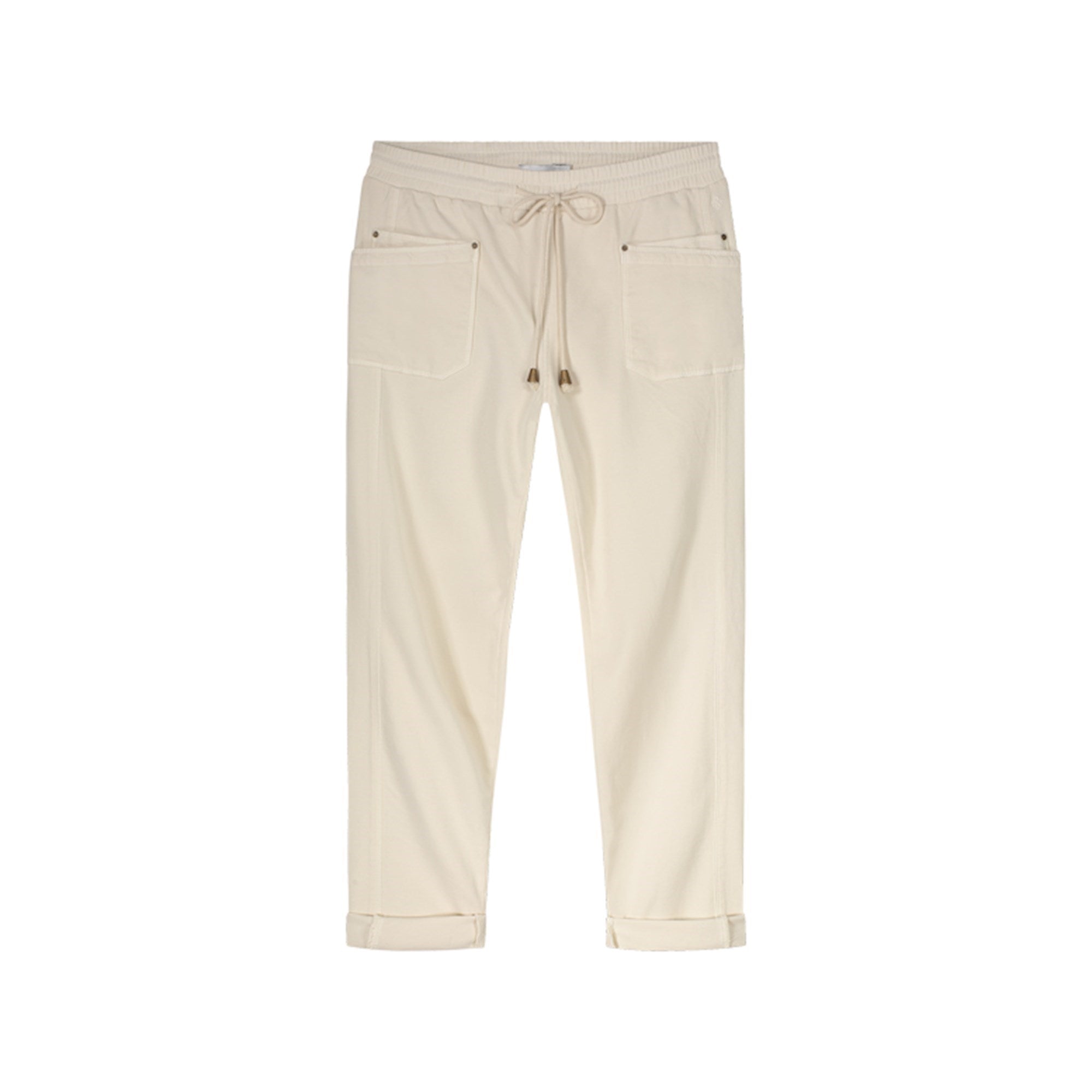 Jogger Fit Trousers in Ivory