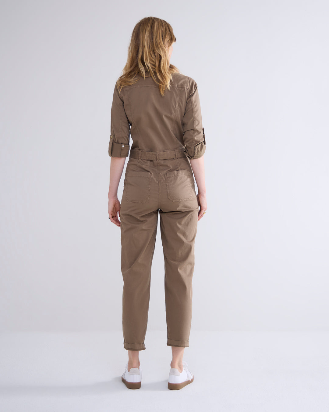 Butter Tencel Twill Jumpsuit in Olive