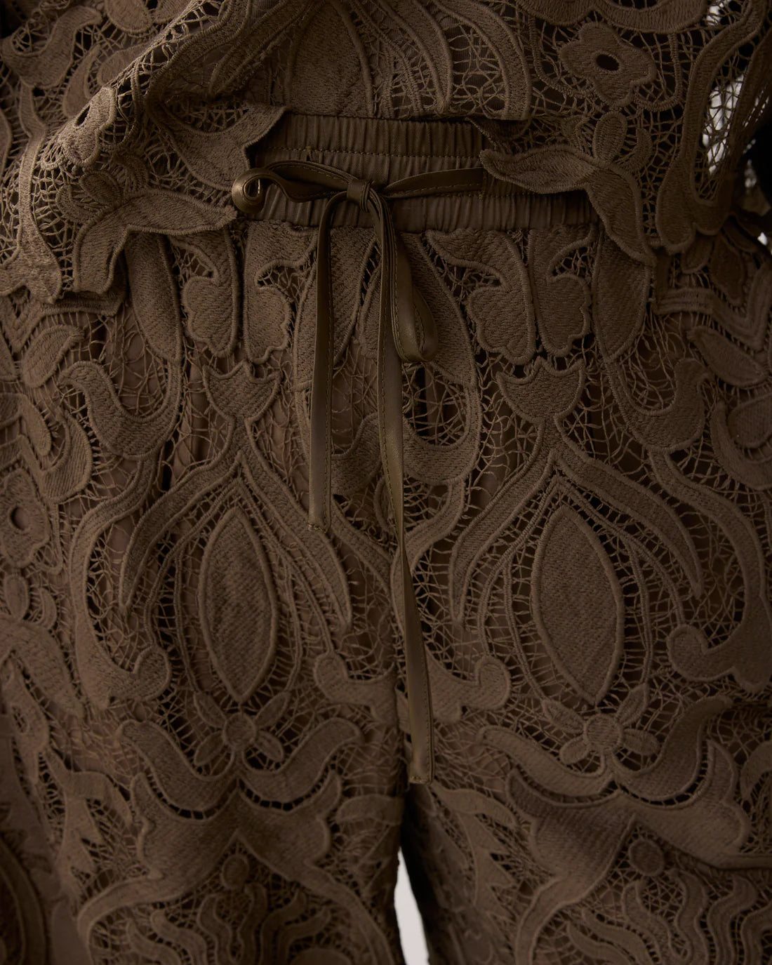 Lace Trousers in Dark Camo