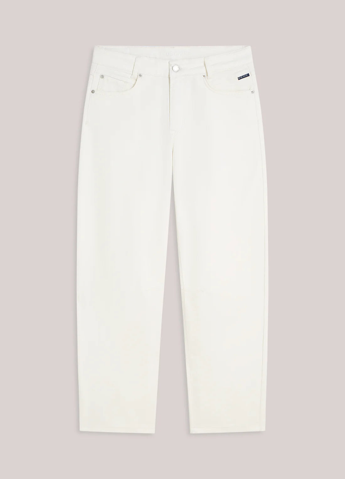 Cocoon Fit Jeans in White Denim