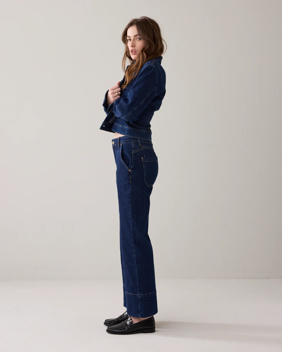 Flared Jeans in Rinse Denim