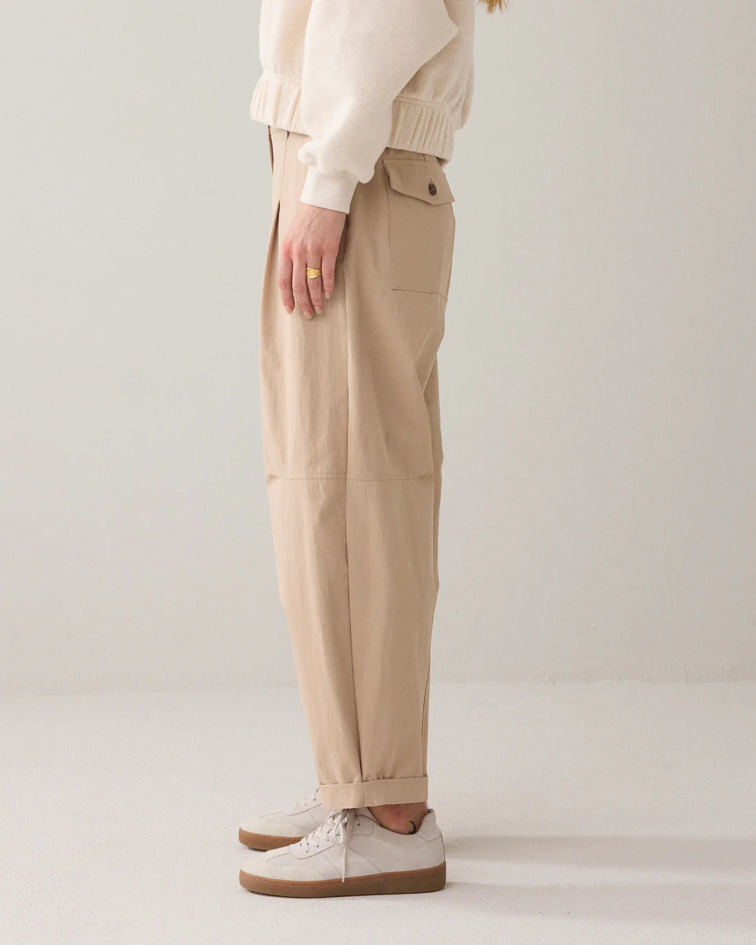 Cocoon Fit Trouser in Alpaca