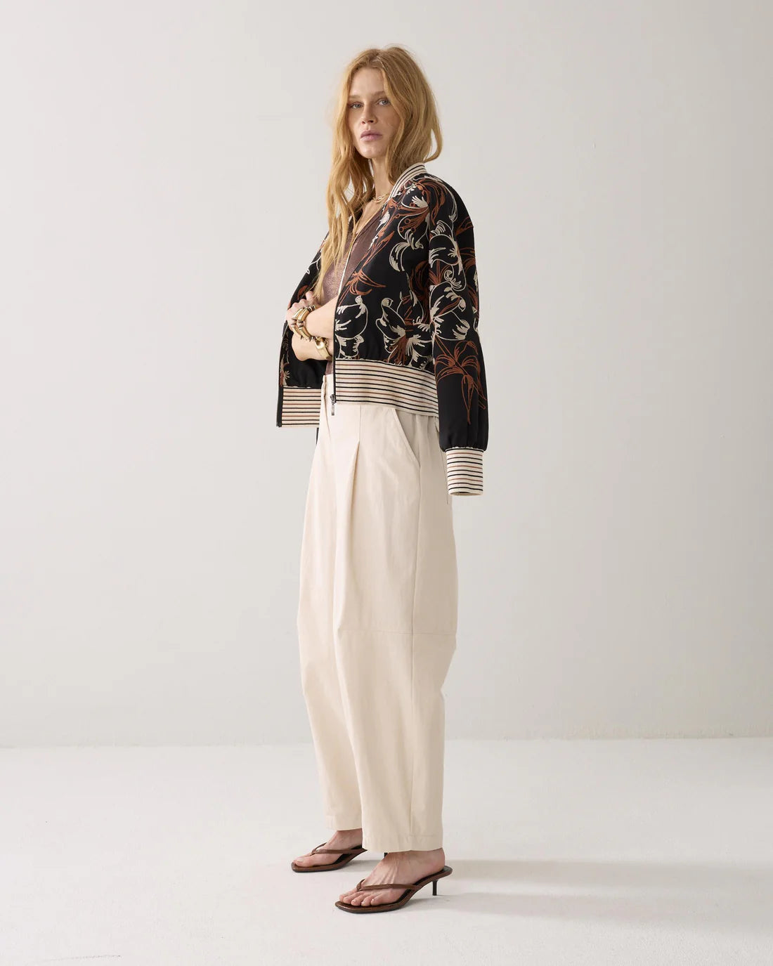 Cocoon Fit Trouser in Ivory