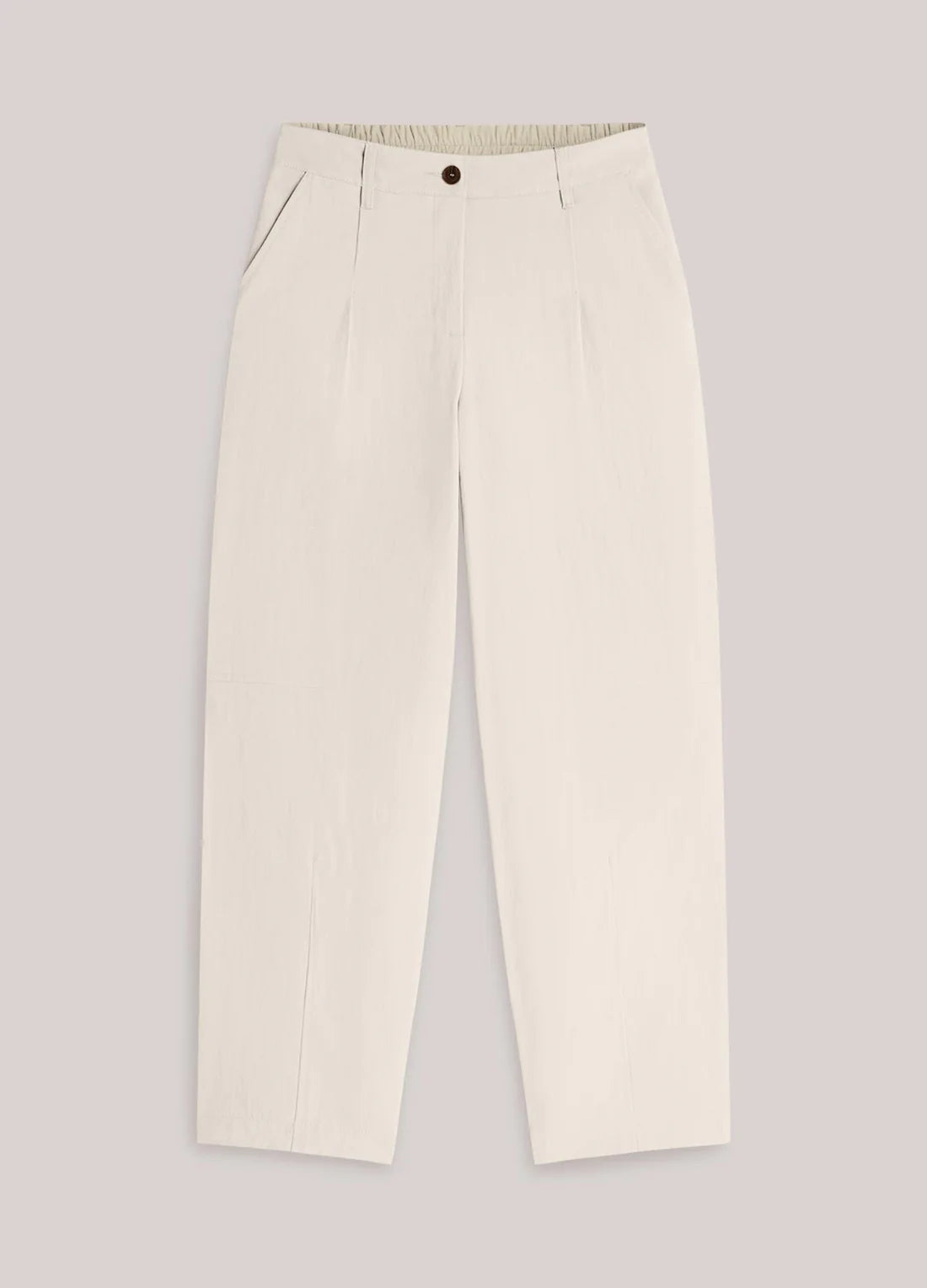 Cocoon Fit Trouser in Ivory