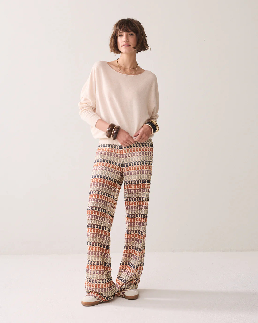 Crochet Trouser in Multicolour