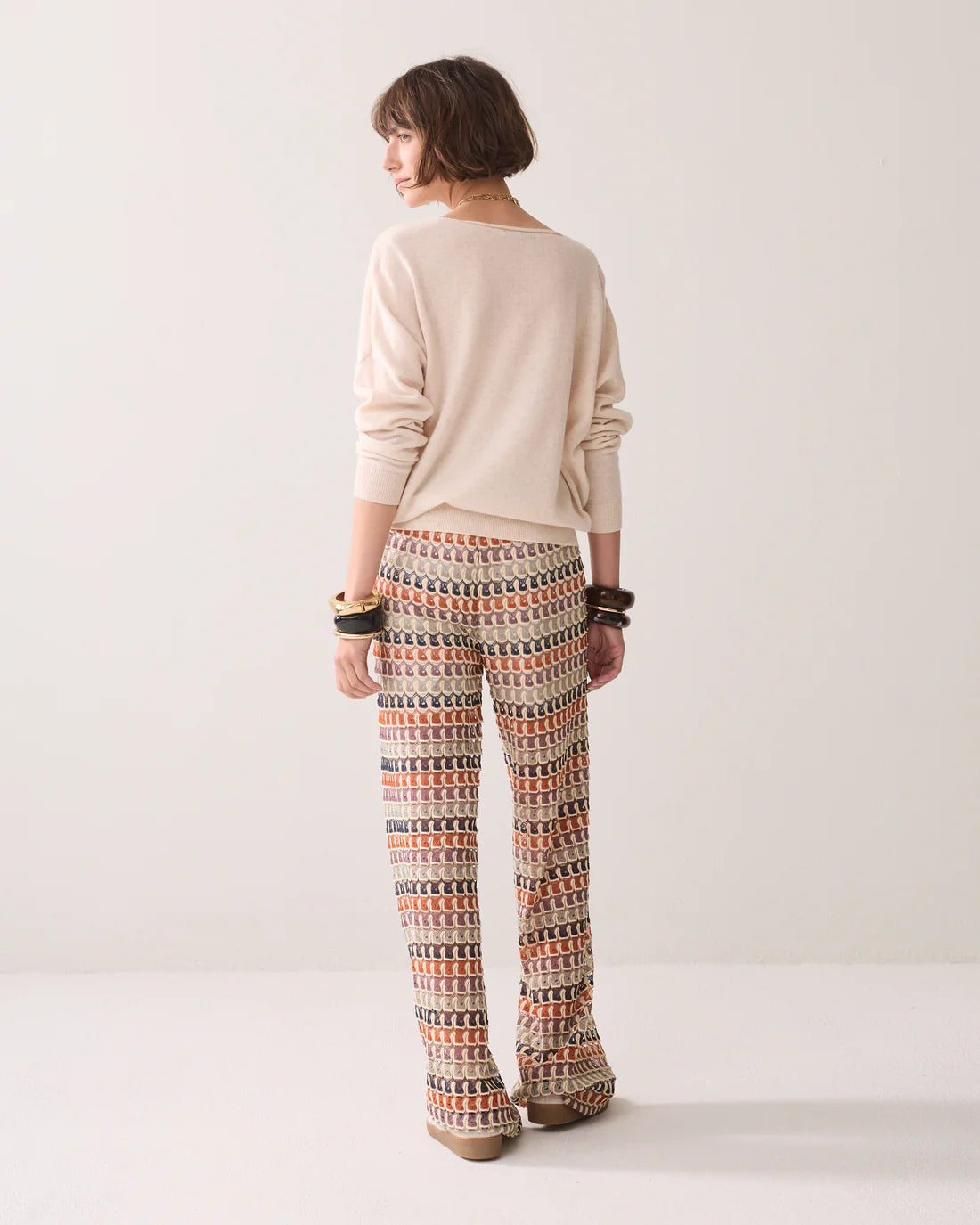 Crochet Trouser in Multicolour