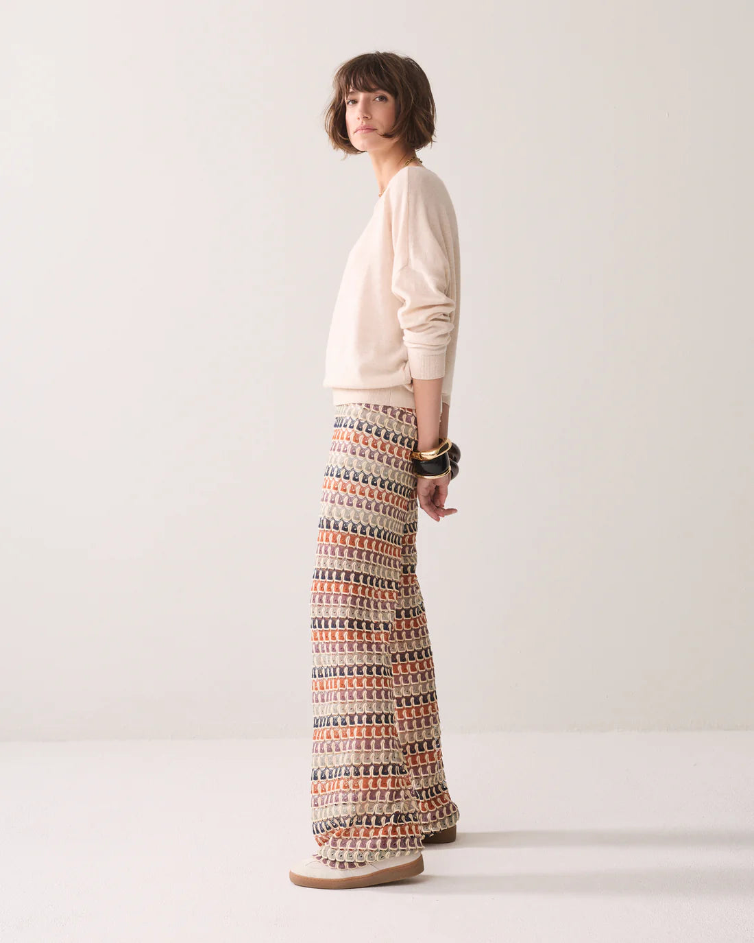Crochet Trouser in Multicolour