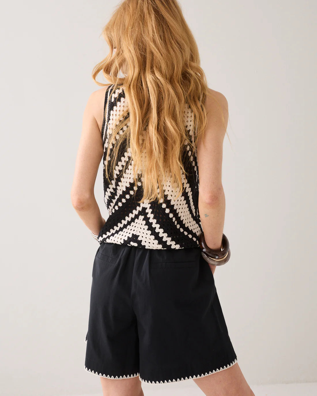 Cotton Shorts in Black