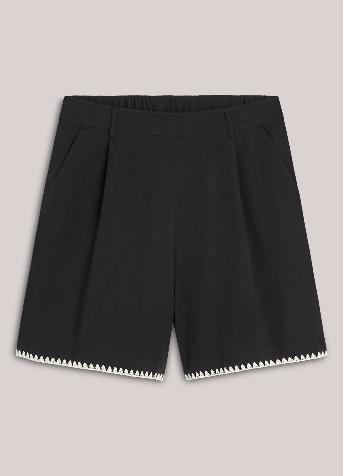 Cotton Shorts in Black