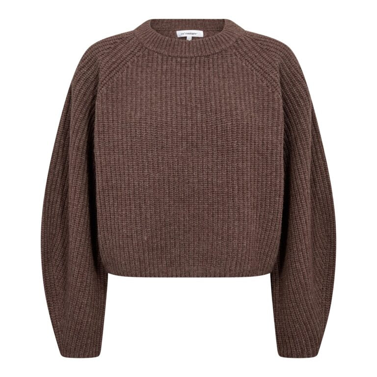 AlviaCC Barrel Sleeve Knit in Brown