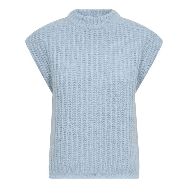 RainaCC Knit Vest in Pale Blue