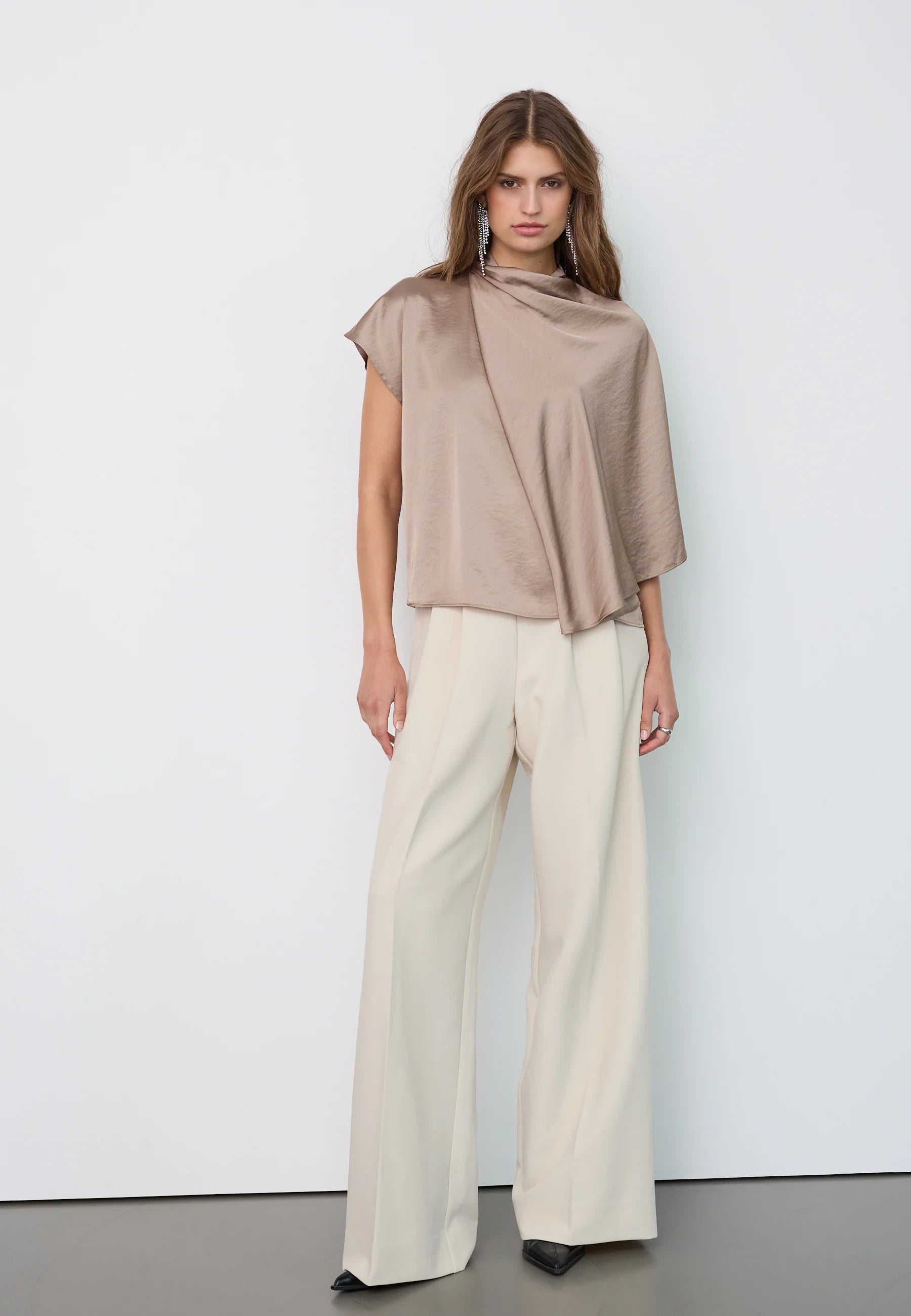 IdunCC Cape Blouse in Walnut
