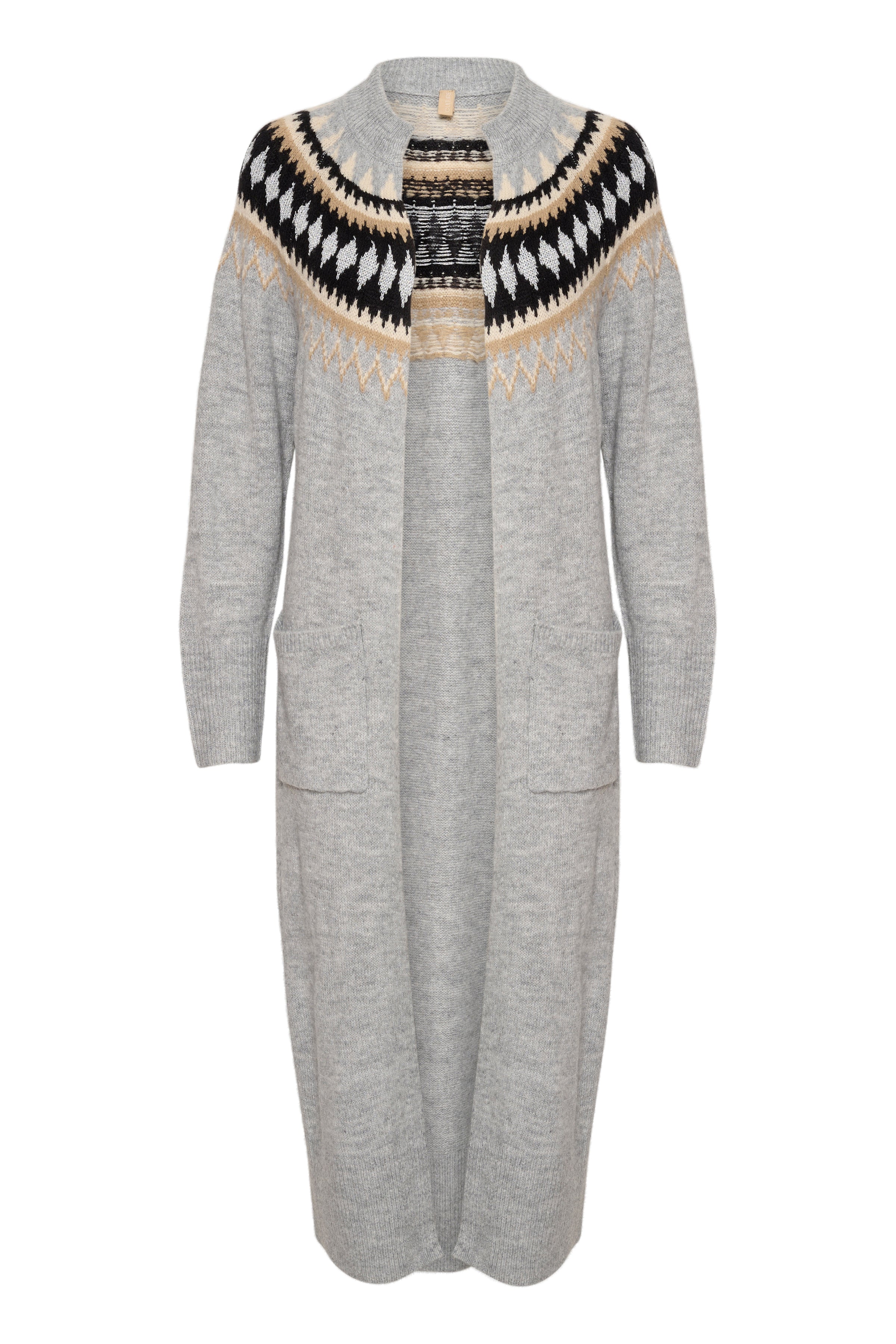 Nickie Thurid Cardigan in Light Grey Melange