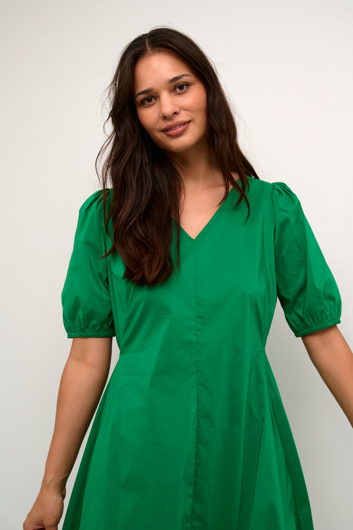 Antoinett Short Sleeve Dress in Jolly Green
