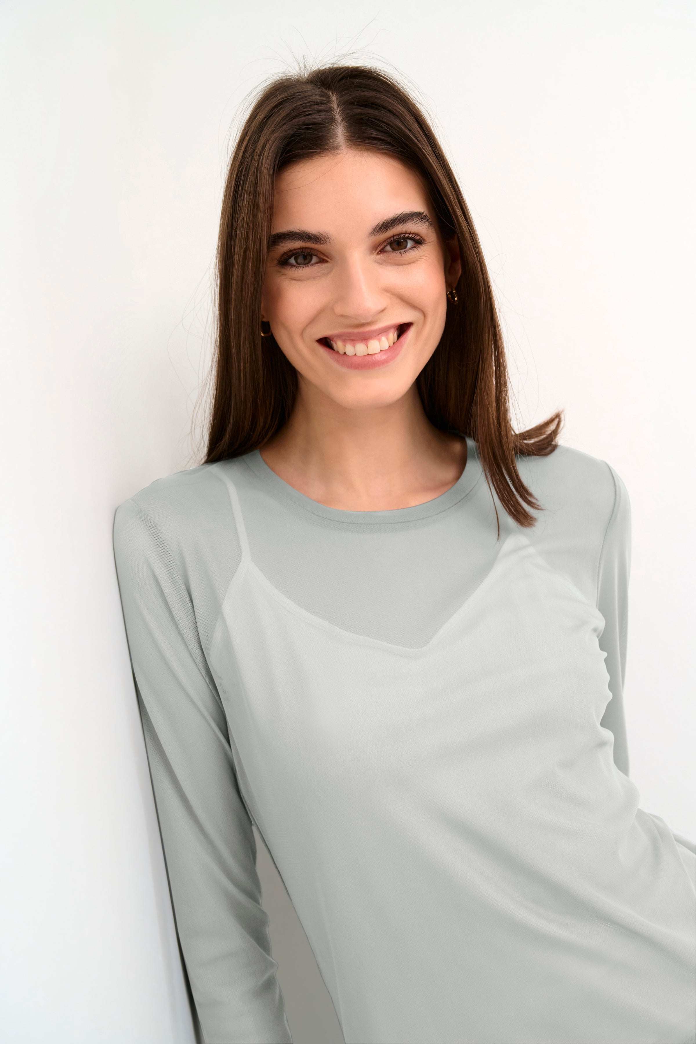 Melida Blouse in Steel Grey