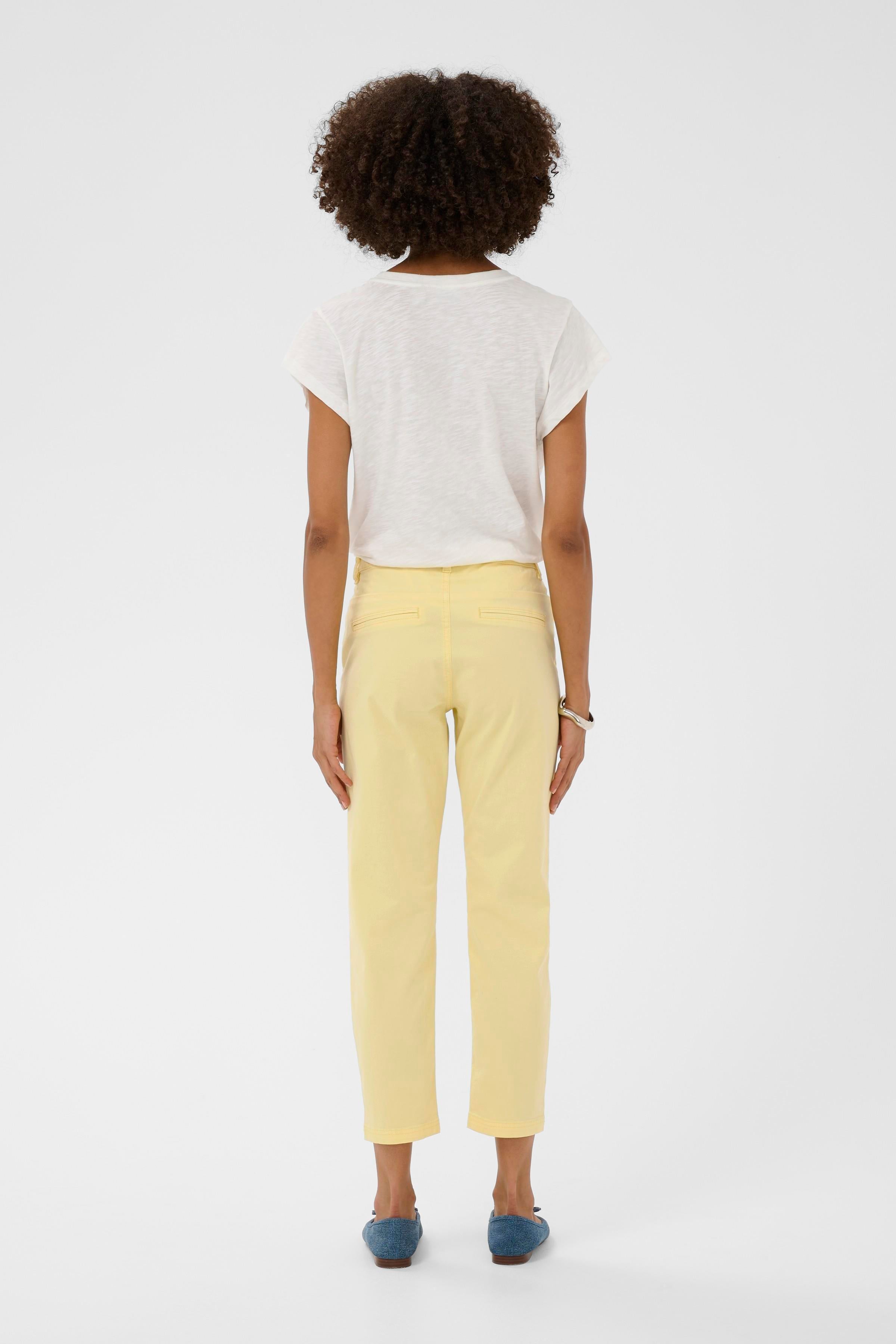 Brita Cropped Pants in Lemon Meringue
