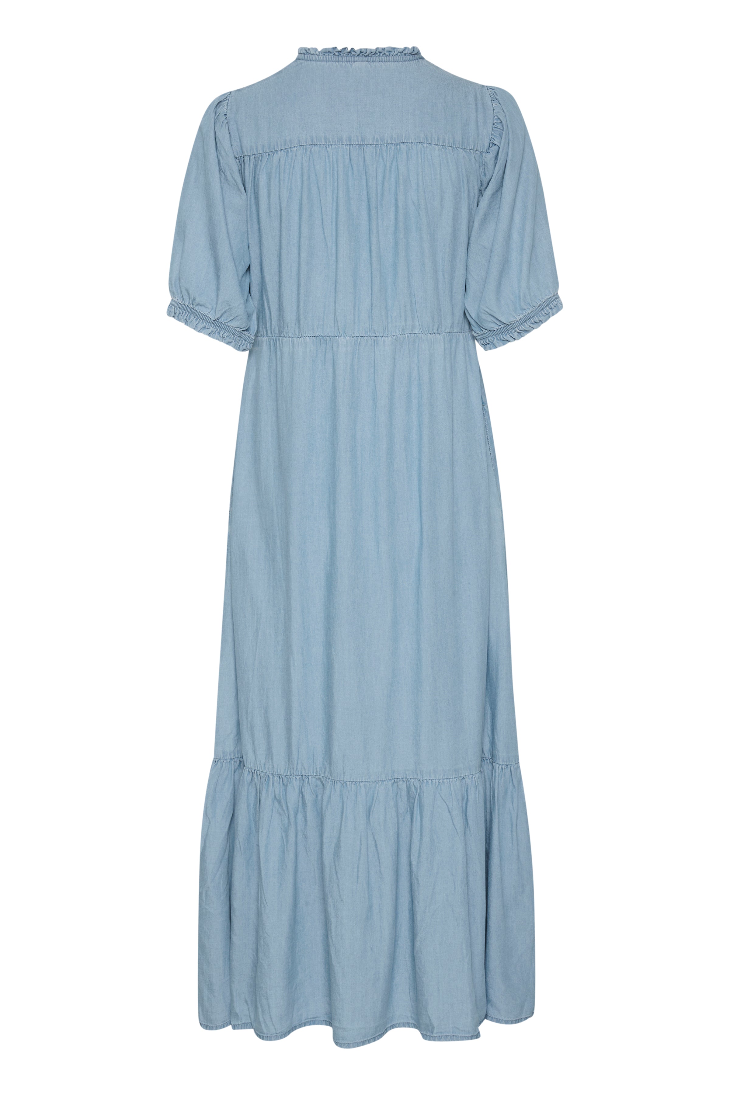 Aurelia Long Dress in Light Blue Wash