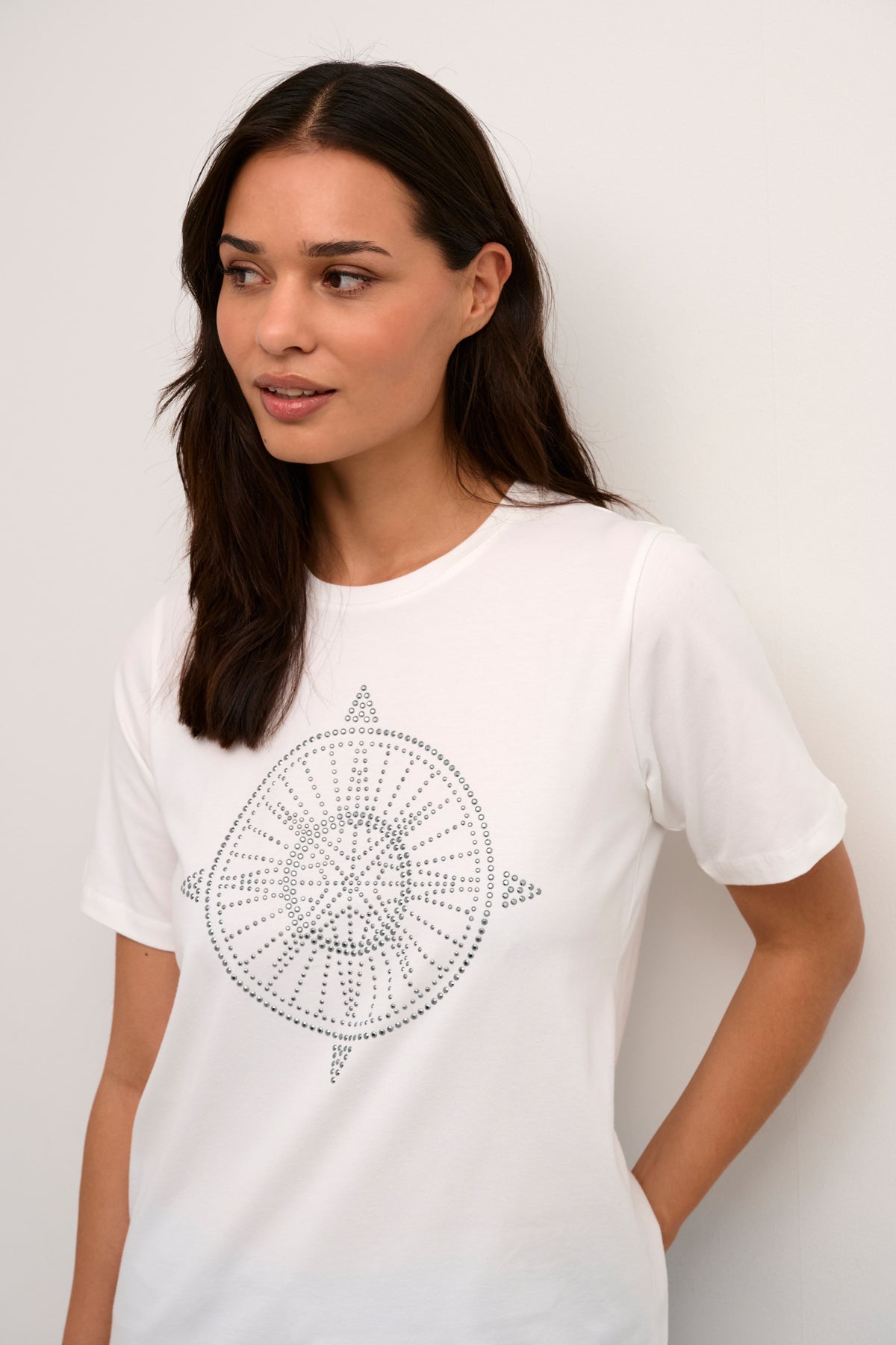 Gith Compass T-Shirt in Spring Gardenia
