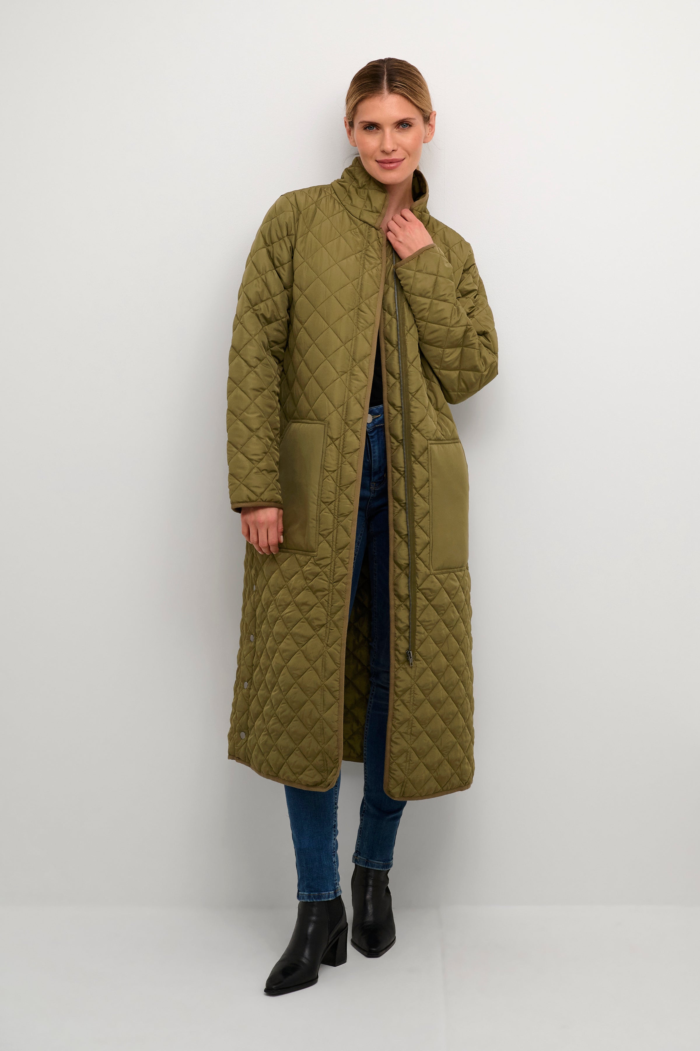 Bash Donia Coat in Burnt Olive