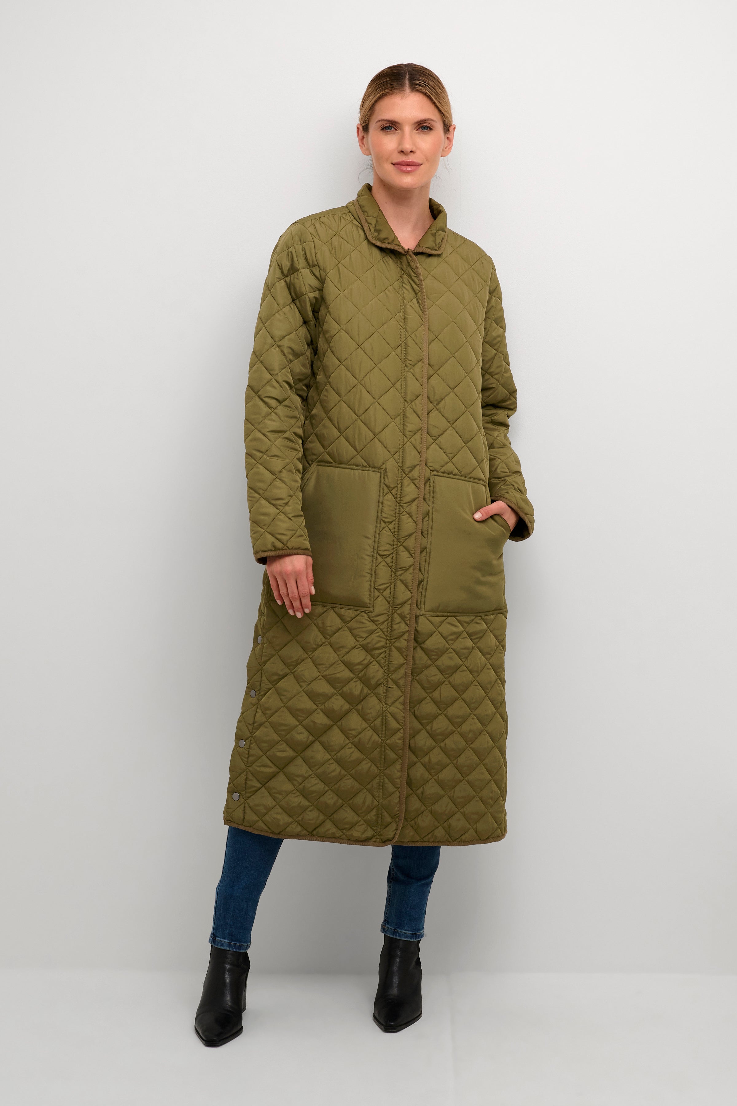 Bash Donia Coat in Burnt Olive