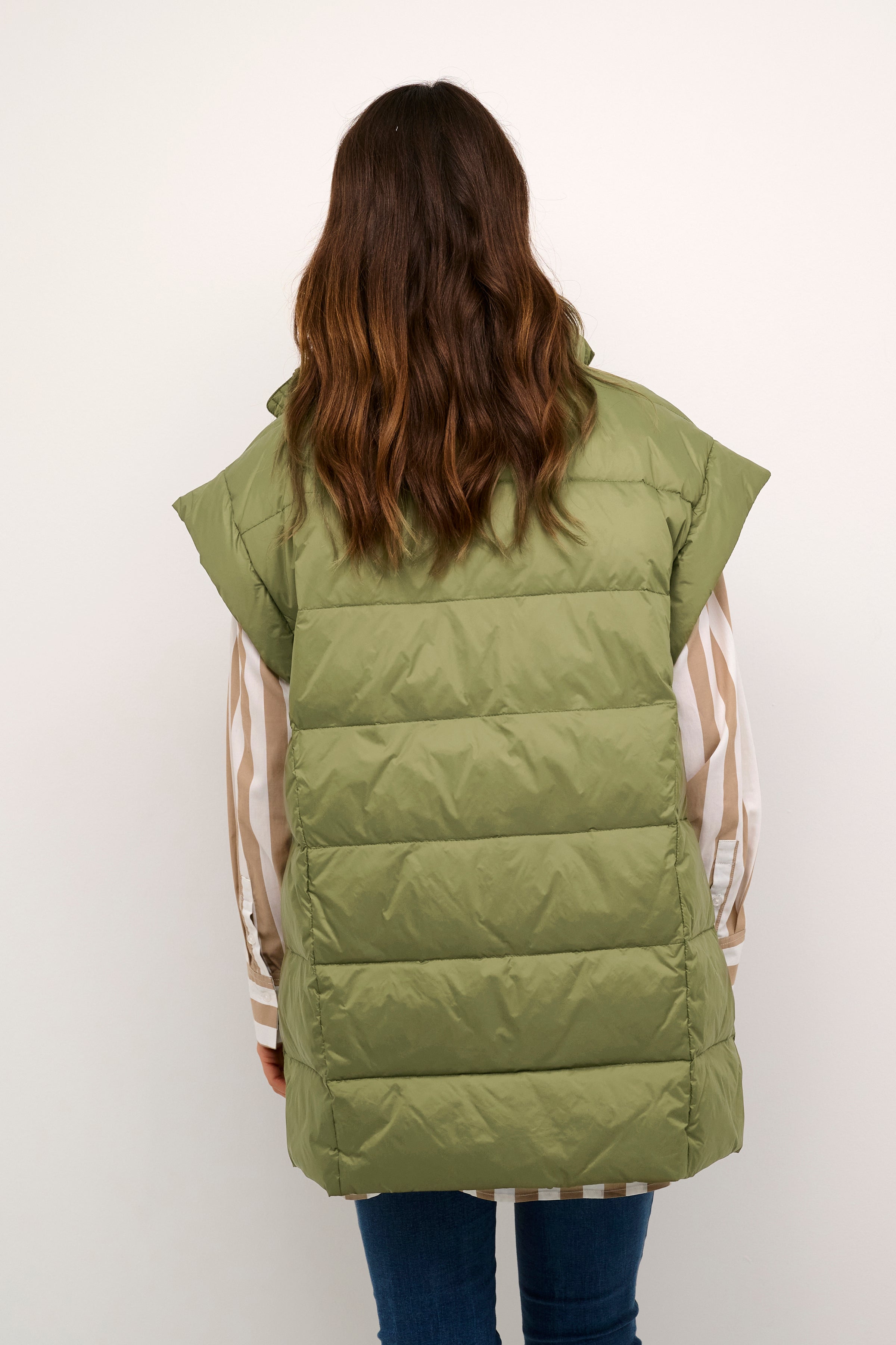 Eia Aisha Down Vest in Burnt Olive