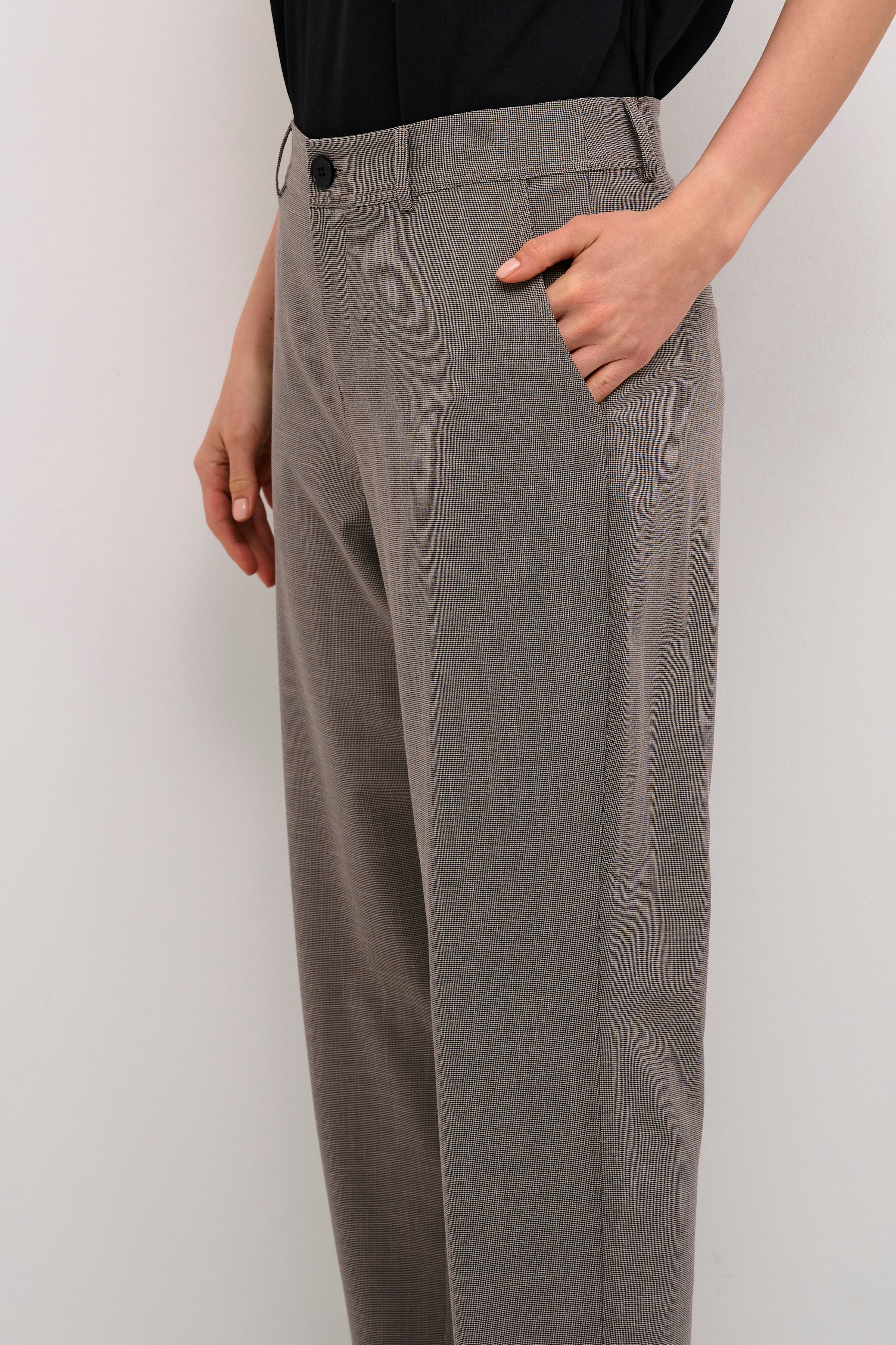 Bartholine Trouser in Dune Check