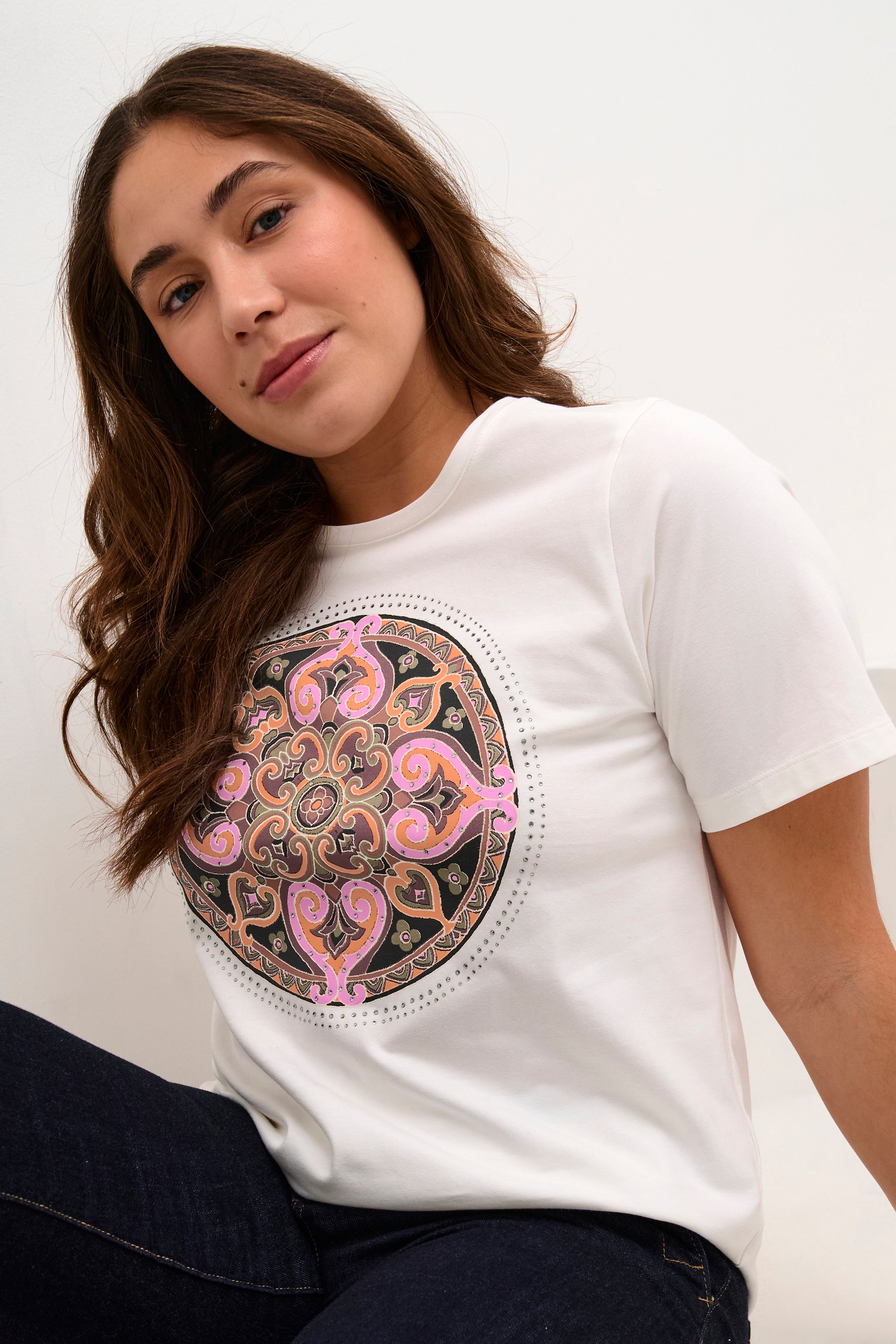 Alfi Gith Graphic T-Shirt in Spring Gardenia