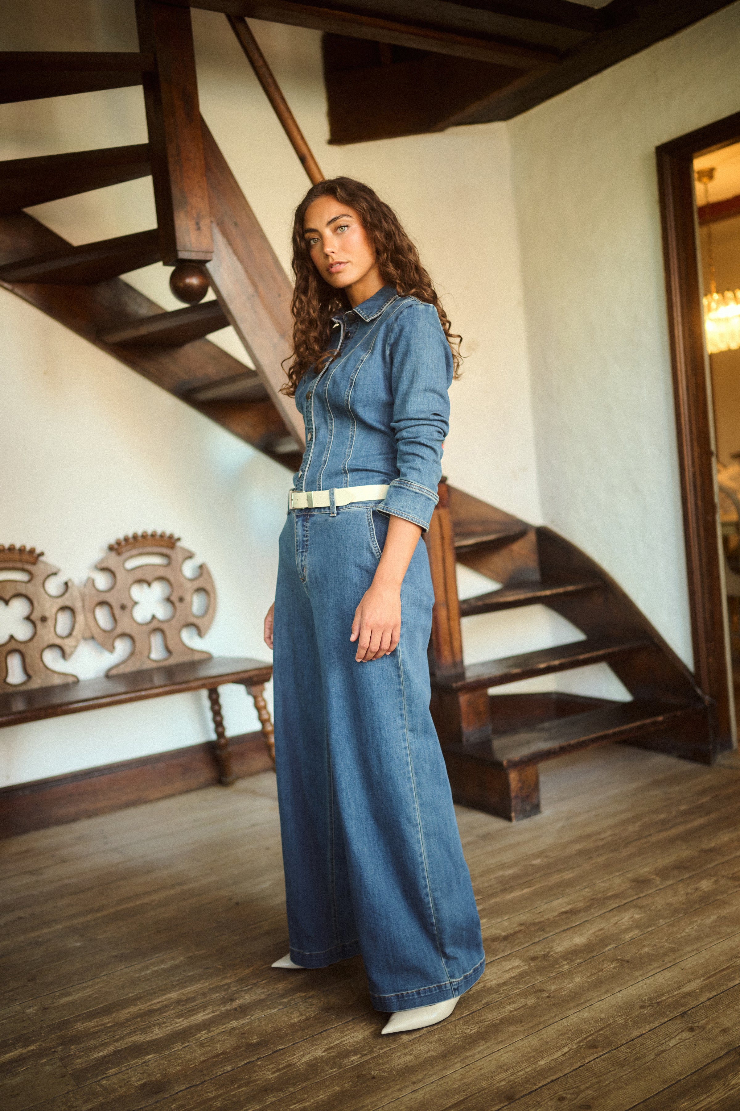 Bobbie Denim Shirt in Vintage Blue Wash