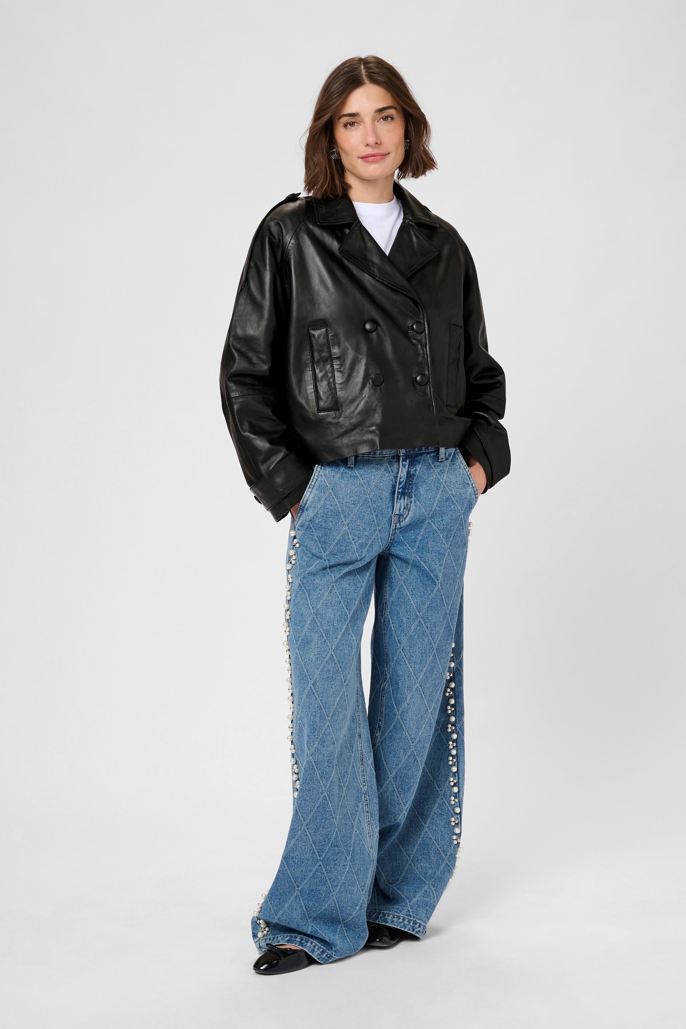 Lima Canja Leather Jacket in Black