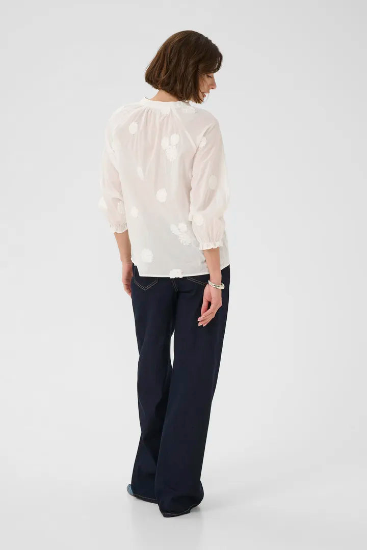 Clover Blouse in Spring Gardenia
